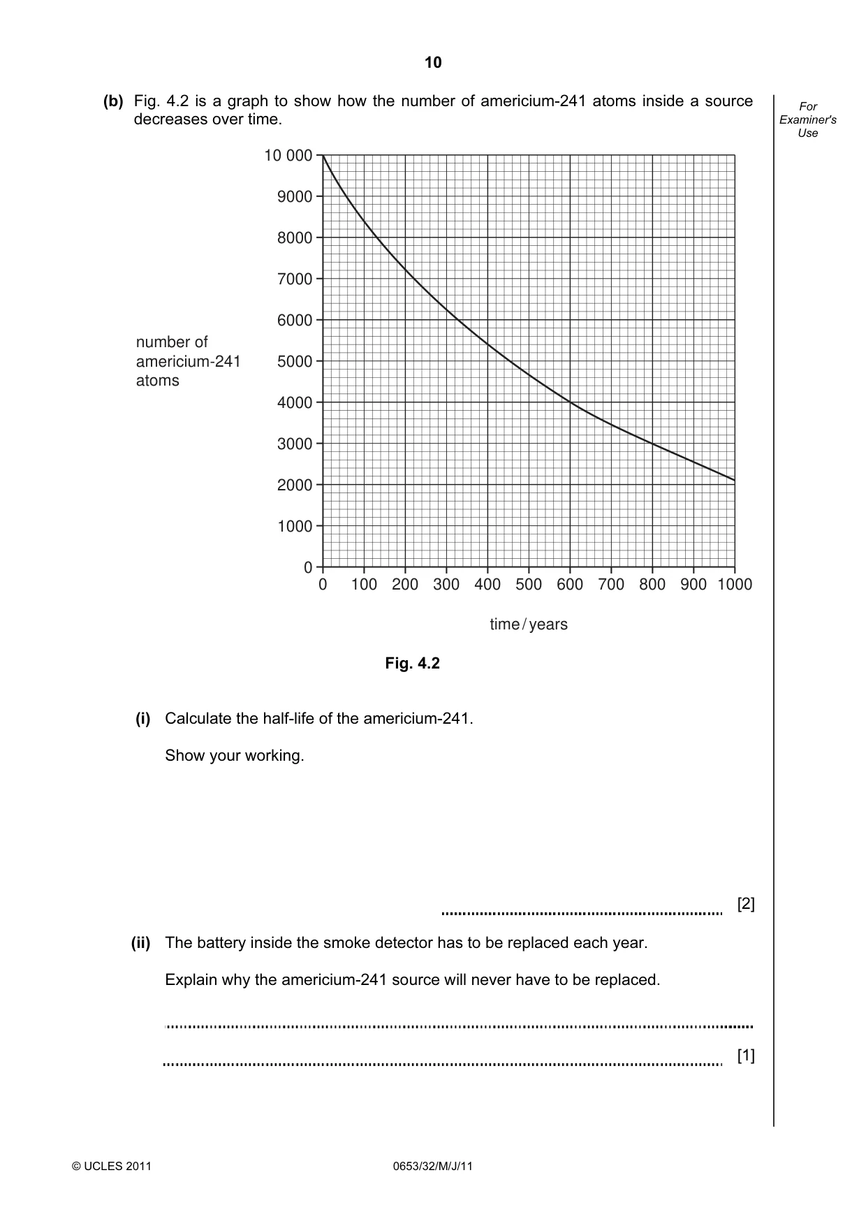 Cambridge IGCSE Science - Combined 0653 2011 May/June Paper 3 · Variant 2 question paper, page 10 of 24