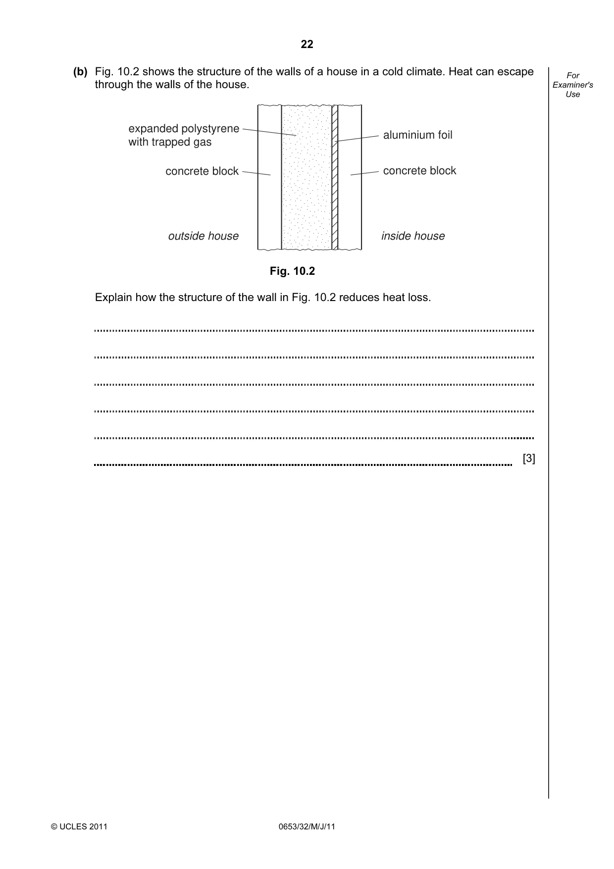 Cambridge IGCSE Science - Combined 0653 2011 May/June Paper 3 · Variant 2 question paper, page 22 of 24