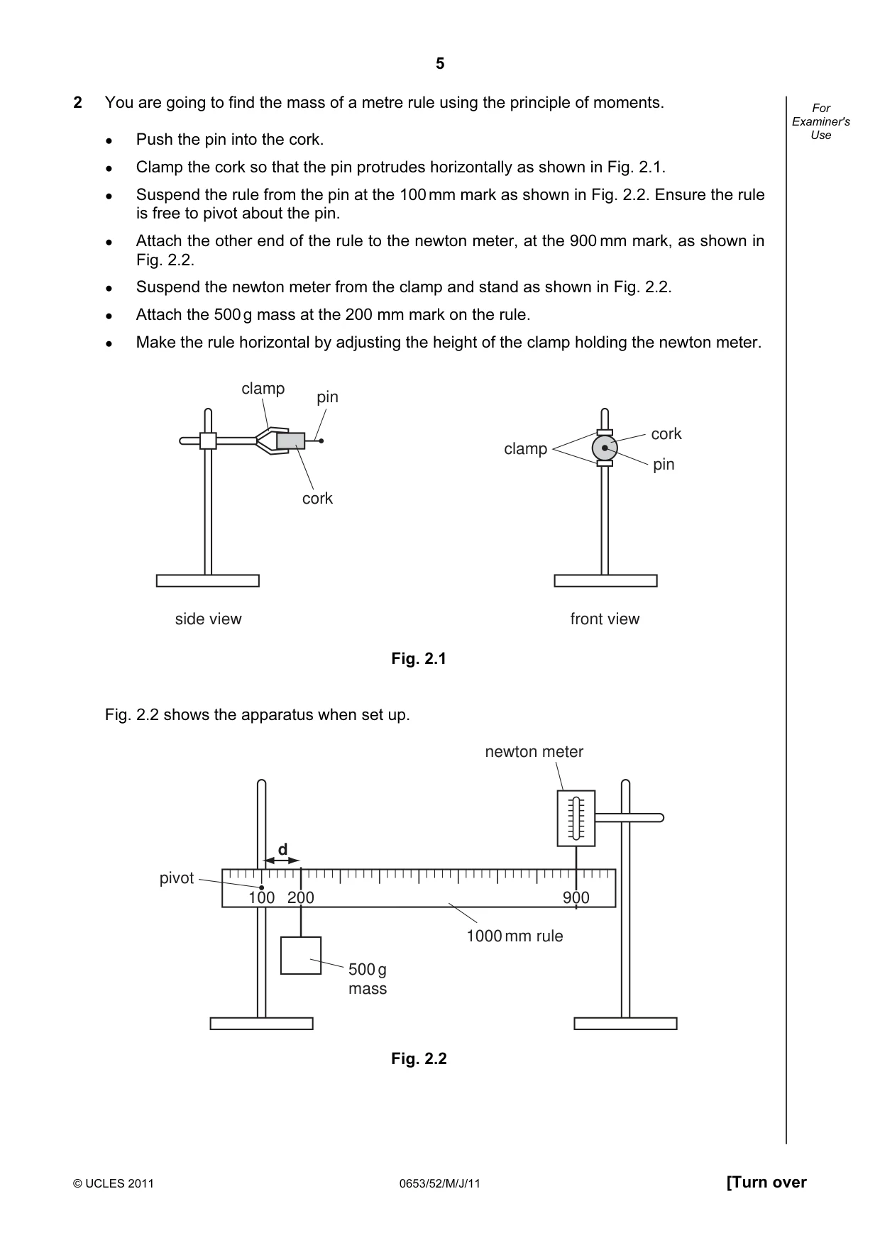 Cambridge IGCSE Science - Combined 0653 2011 May/June Paper 5 · Variant 2 question paper, page 5 of 12