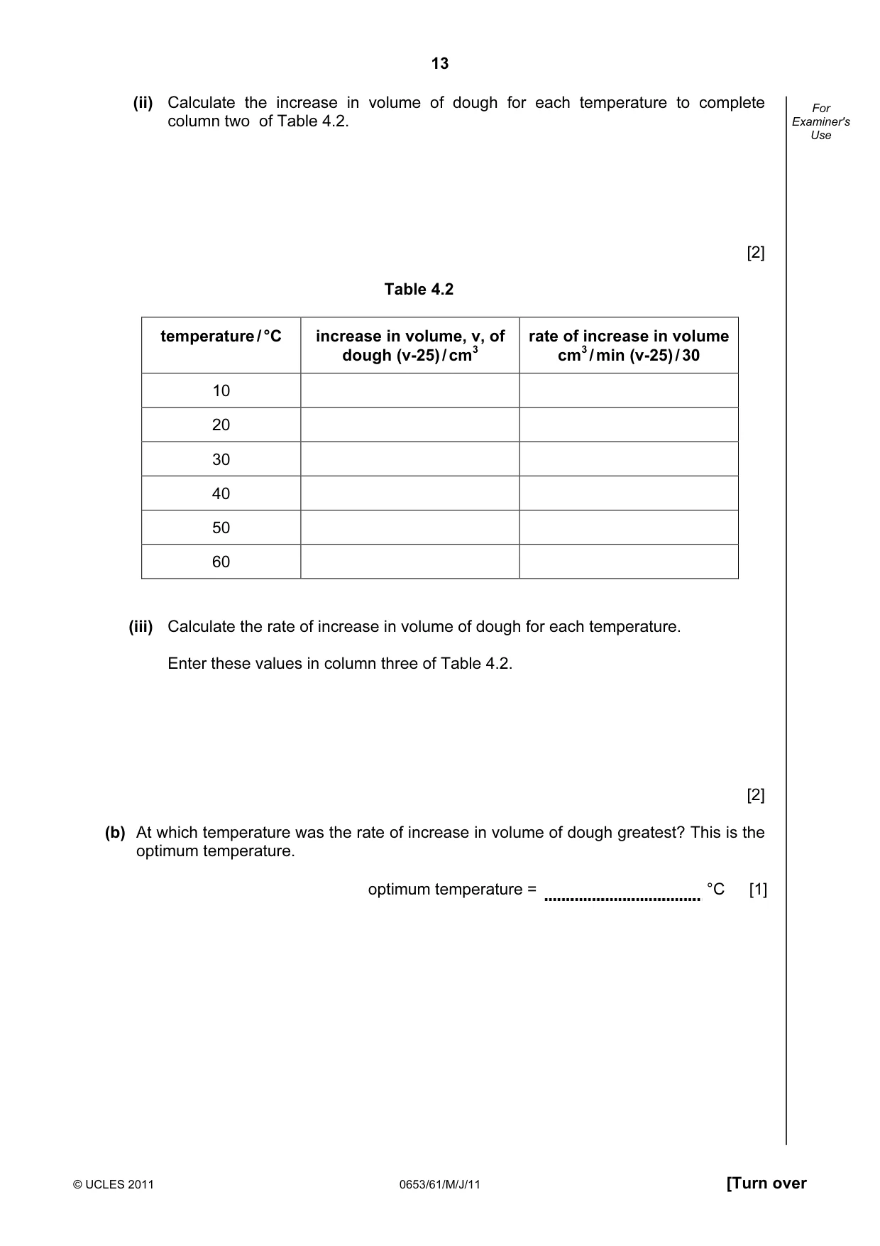 Cambridge IGCSE Science - Combined 0653 2011 May/June Paper 6 · Variant 1 question paper, page 13 of 20