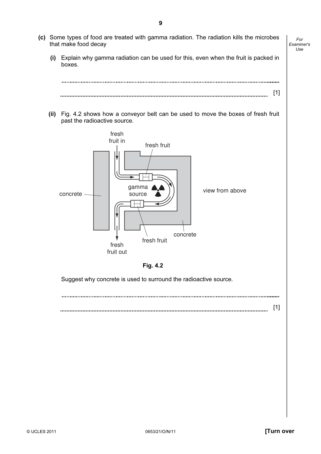 Cambridge IGCSE Science - Combined 0653 2011 Oct/Nov Paper 2 · Variant 1 question paper, page 9 of 20