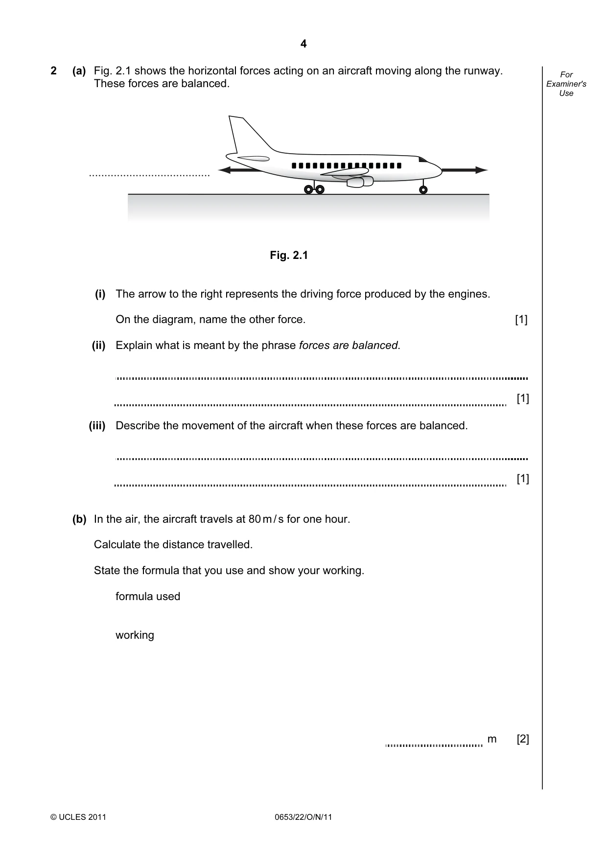 Cambridge IGCSE Science - Combined 0653 2011 Oct/Nov Paper 2 · Variant 2 question paper, page 4 of 24