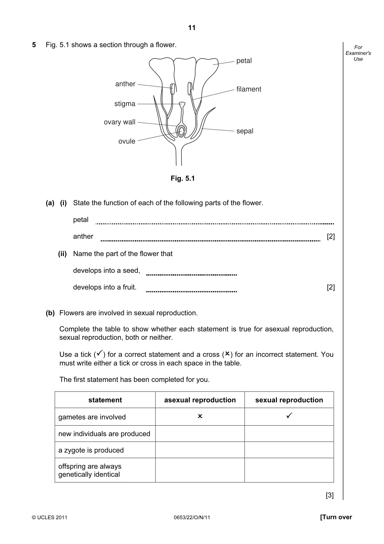 Cambridge IGCSE Science - Combined 0653 2011 Oct/Nov Paper 2 · Variant 2 question paper, page 11 of 24