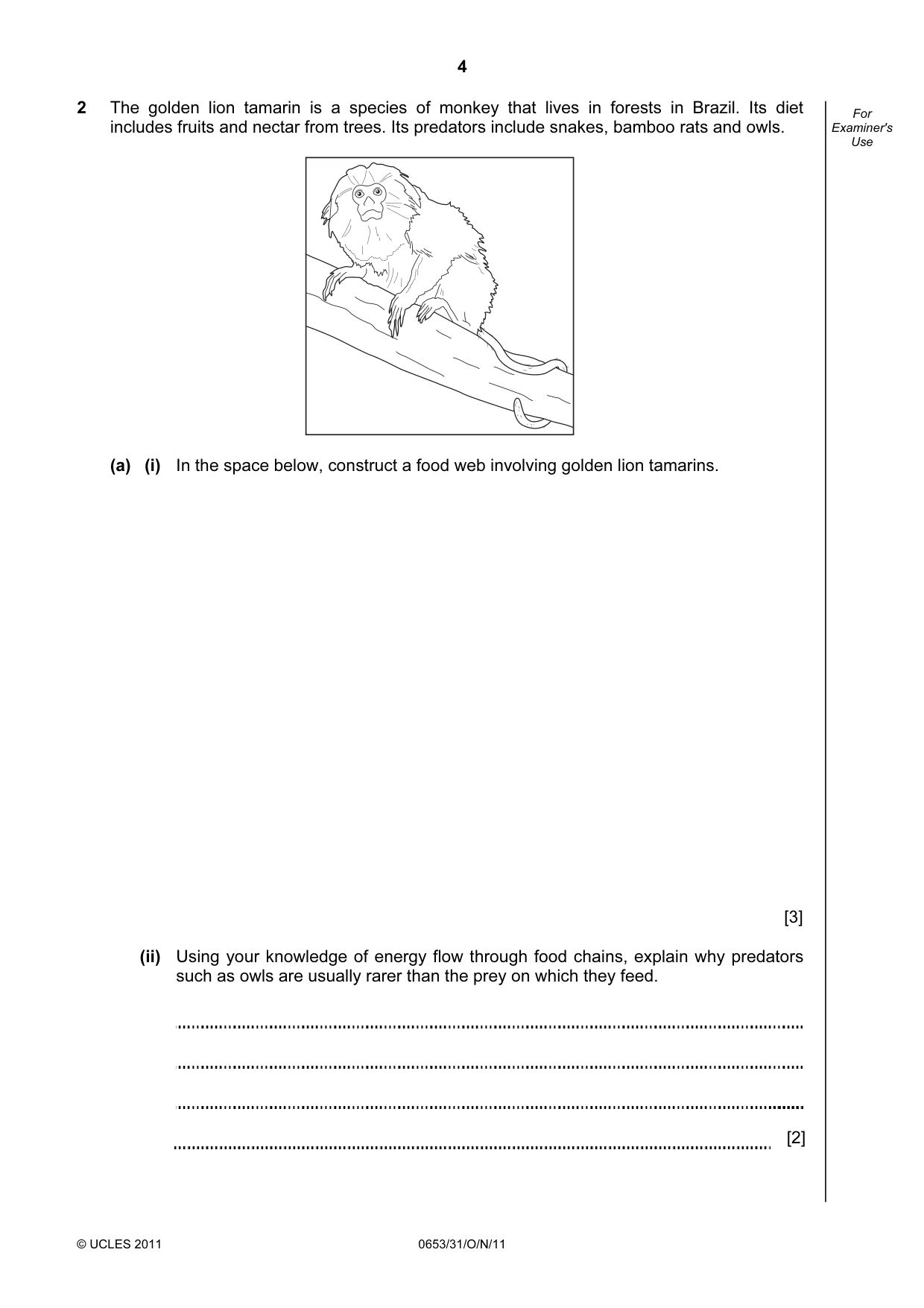 Cambridge IGCSE Science - Combined 0653 2011 Oct/Nov Paper 3 · Variant 1 question paper, page 4 of 20