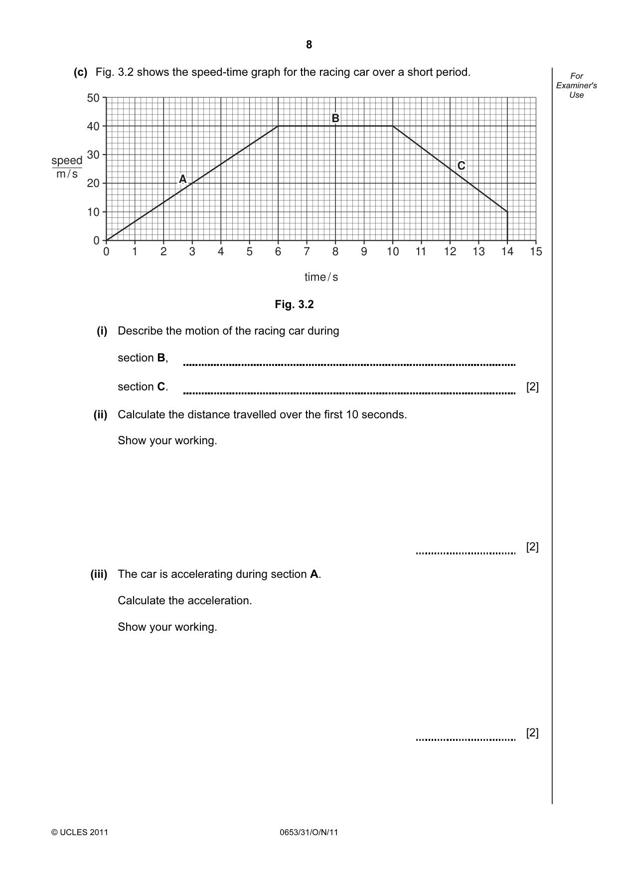 Cambridge IGCSE Science - Combined 0653 2011 Oct/Nov Paper 3 · Variant 1 question paper, page 8 of 20