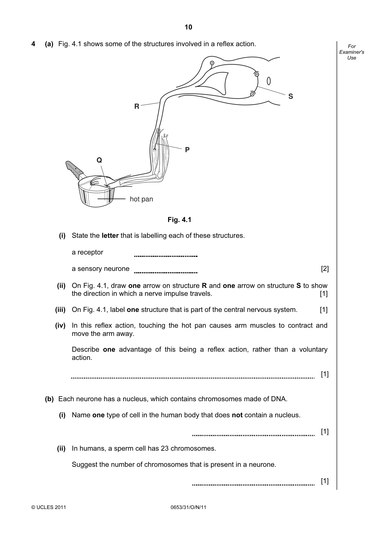 Cambridge IGCSE Science - Combined 0653 2011 Oct/Nov Paper 3 · Variant 1 question paper, page 10 of 20