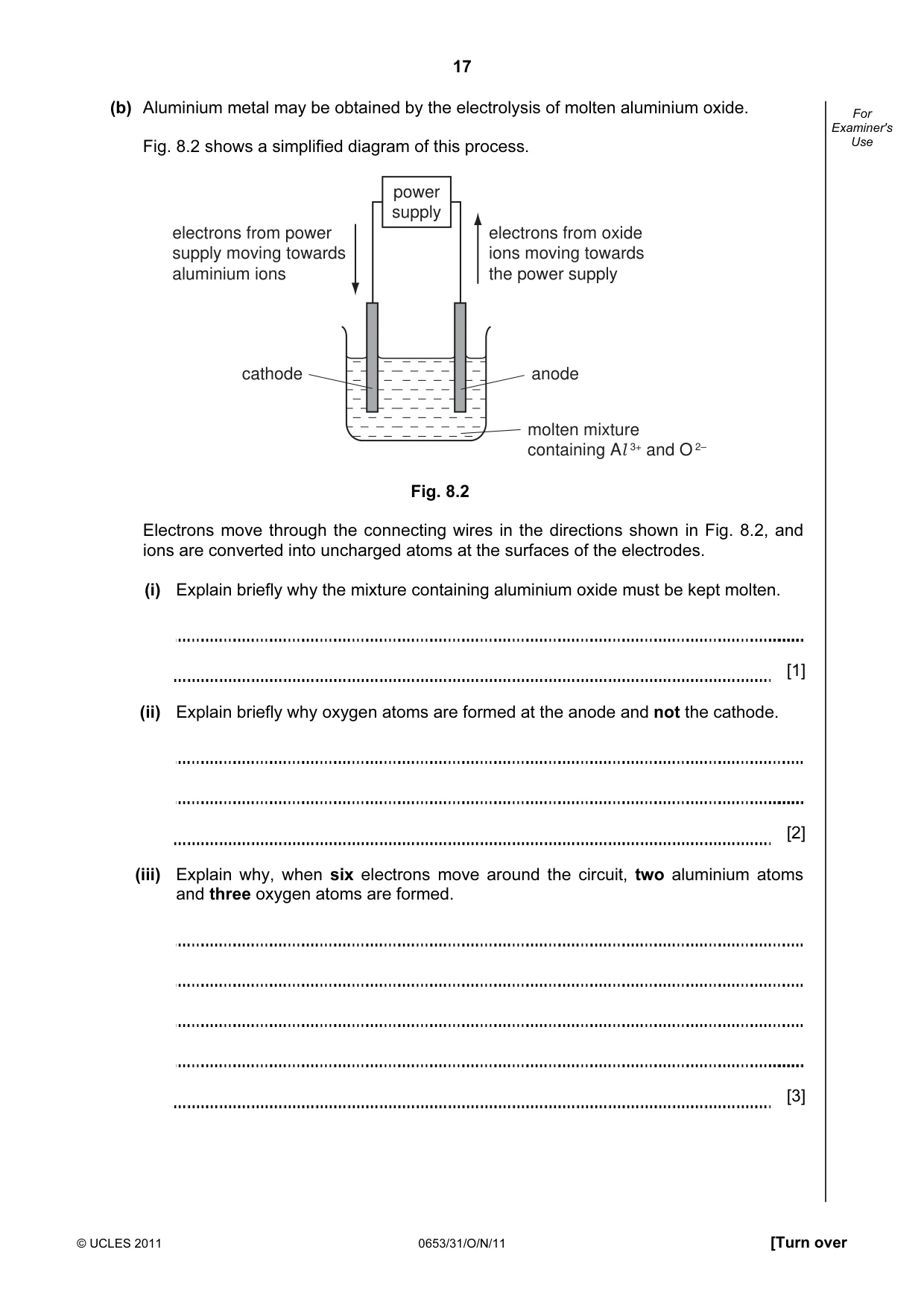 Cambridge IGCSE Science - Combined 0653 2011 Oct/Nov Paper 3 · Variant 1 question paper, page 17 of 20
