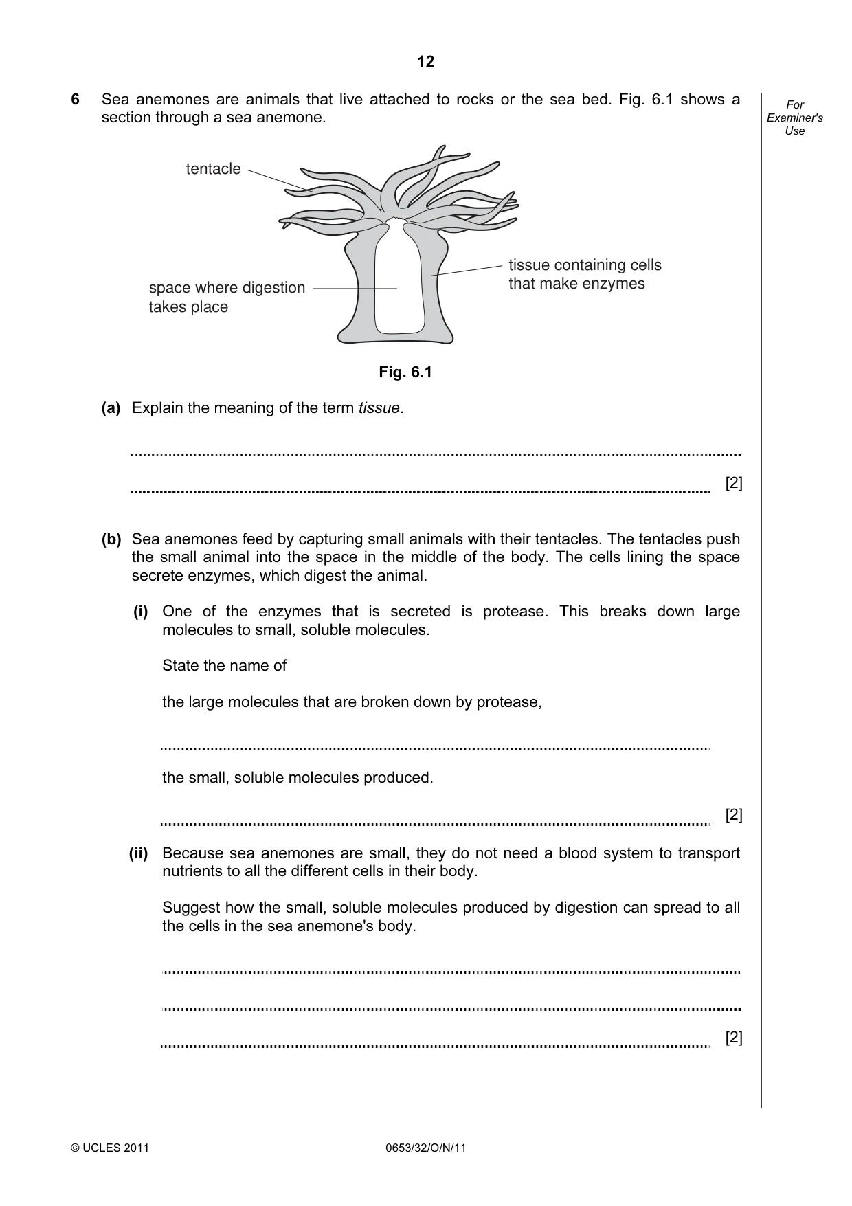 Cambridge IGCSE Science - Combined 0653 2011 Oct/Nov Paper 3 · Variant 2 question paper, page 12 of 24