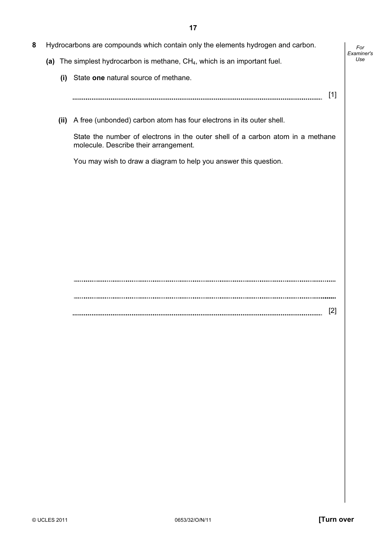 Cambridge IGCSE Science - Combined 0653 2011 Oct/Nov Paper 3 · Variant 2 question paper, page 17 of 24