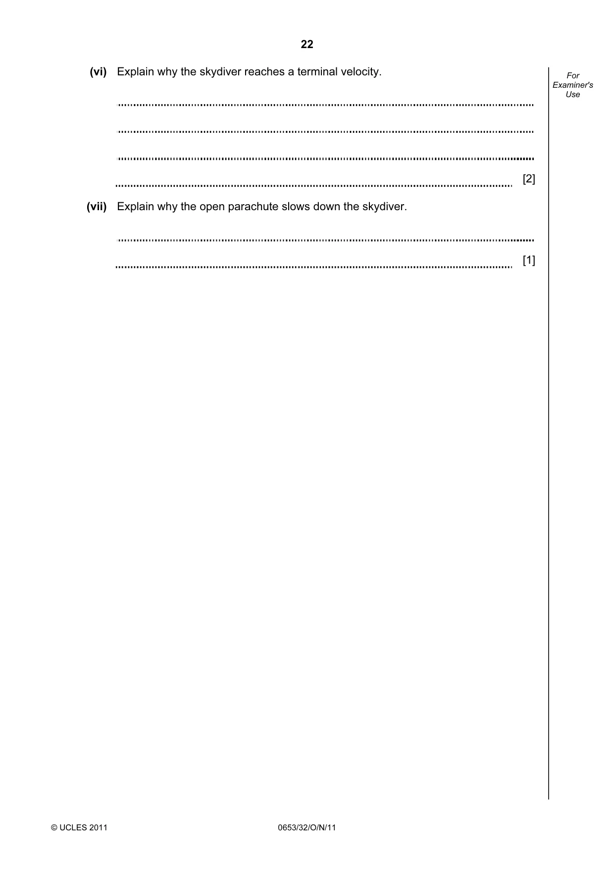 Cambridge IGCSE Science - Combined 0653 2011 Oct/Nov Paper 3 · Variant 2 question paper, page 22 of 24