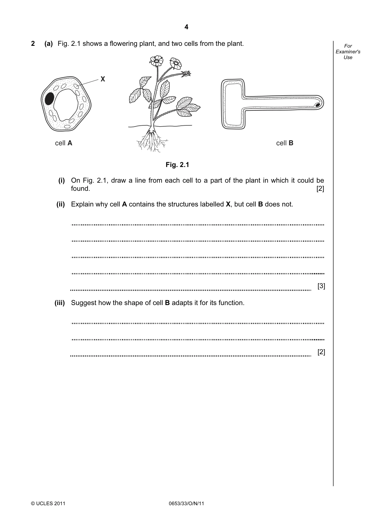 Cambridge IGCSE Science - Combined 0653 2011 Oct/Nov Paper 3 · Variant 3 question paper, page 4 of 20