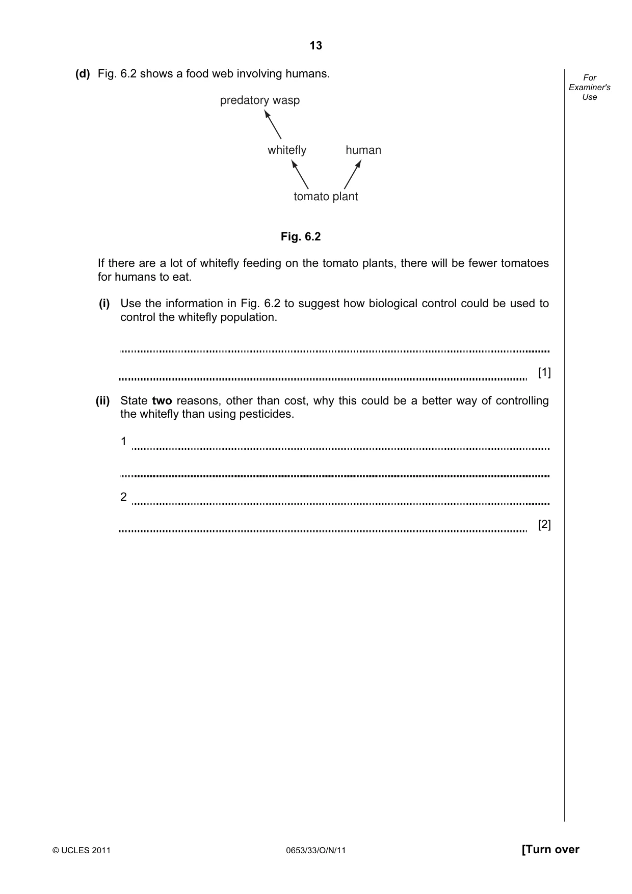 Cambridge IGCSE Science - Combined 0653 2011 Oct/Nov Paper 3 · Variant 3 question paper, page 13 of 20