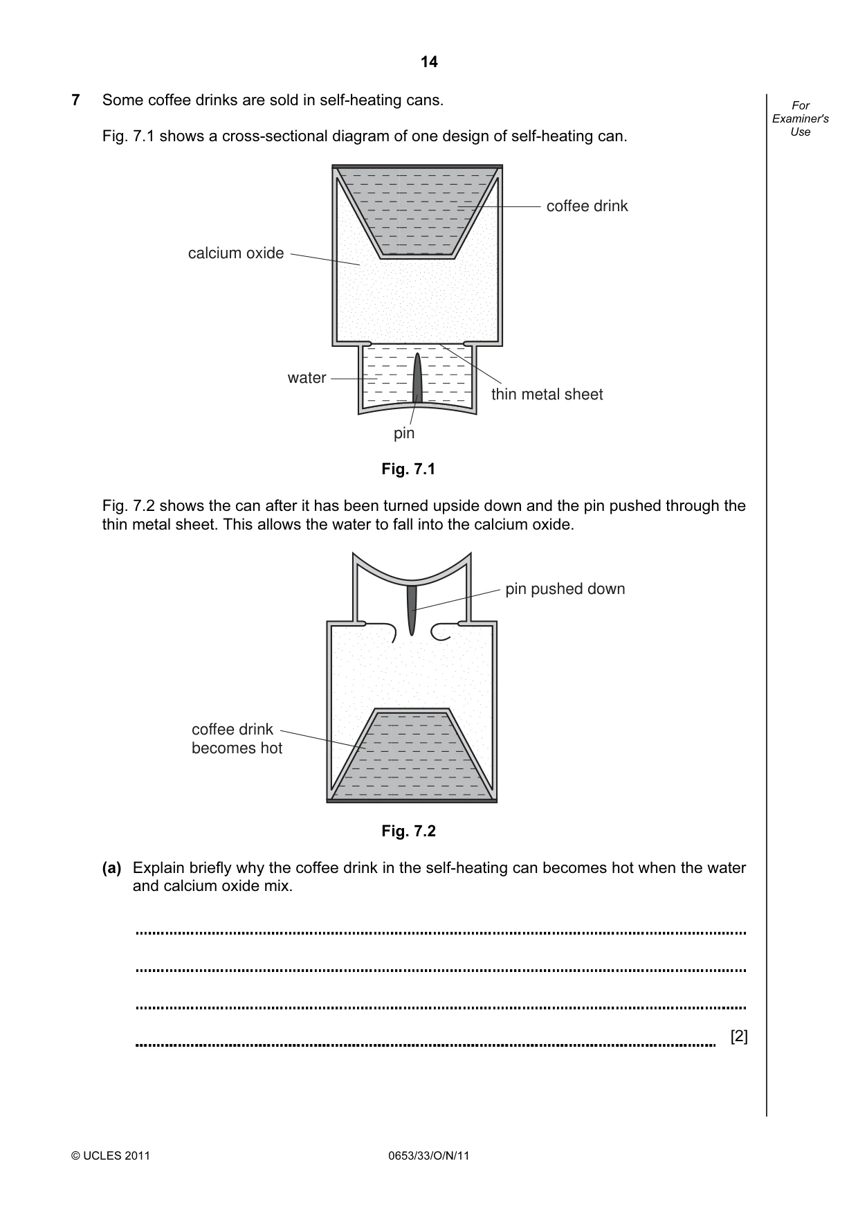 Cambridge IGCSE Science - Combined 0653 2011 Oct/Nov Paper 3 · Variant 3 question paper, page 14 of 20