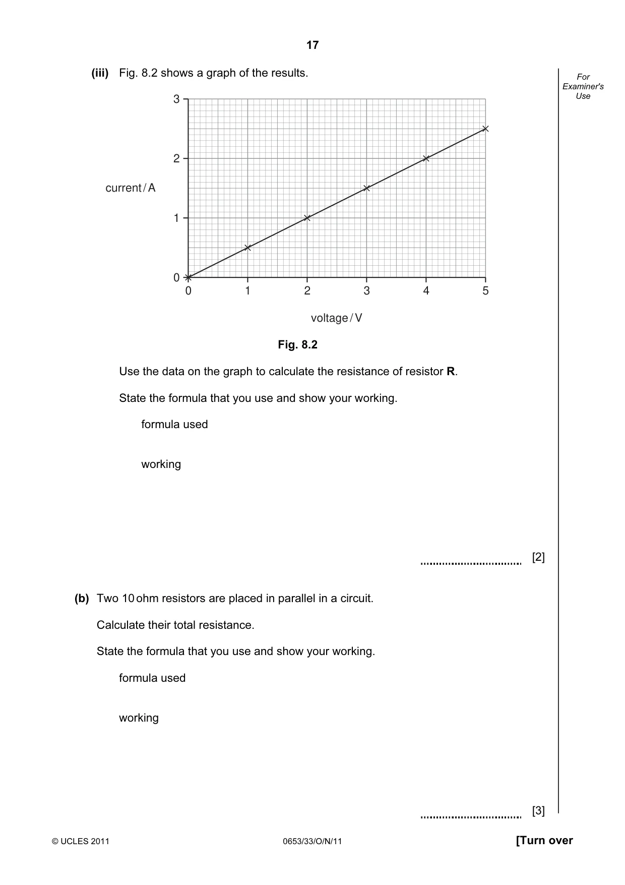 Cambridge IGCSE Science - Combined 0653 2011 Oct/Nov Paper 3 · Variant 3 question paper, page 17 of 20