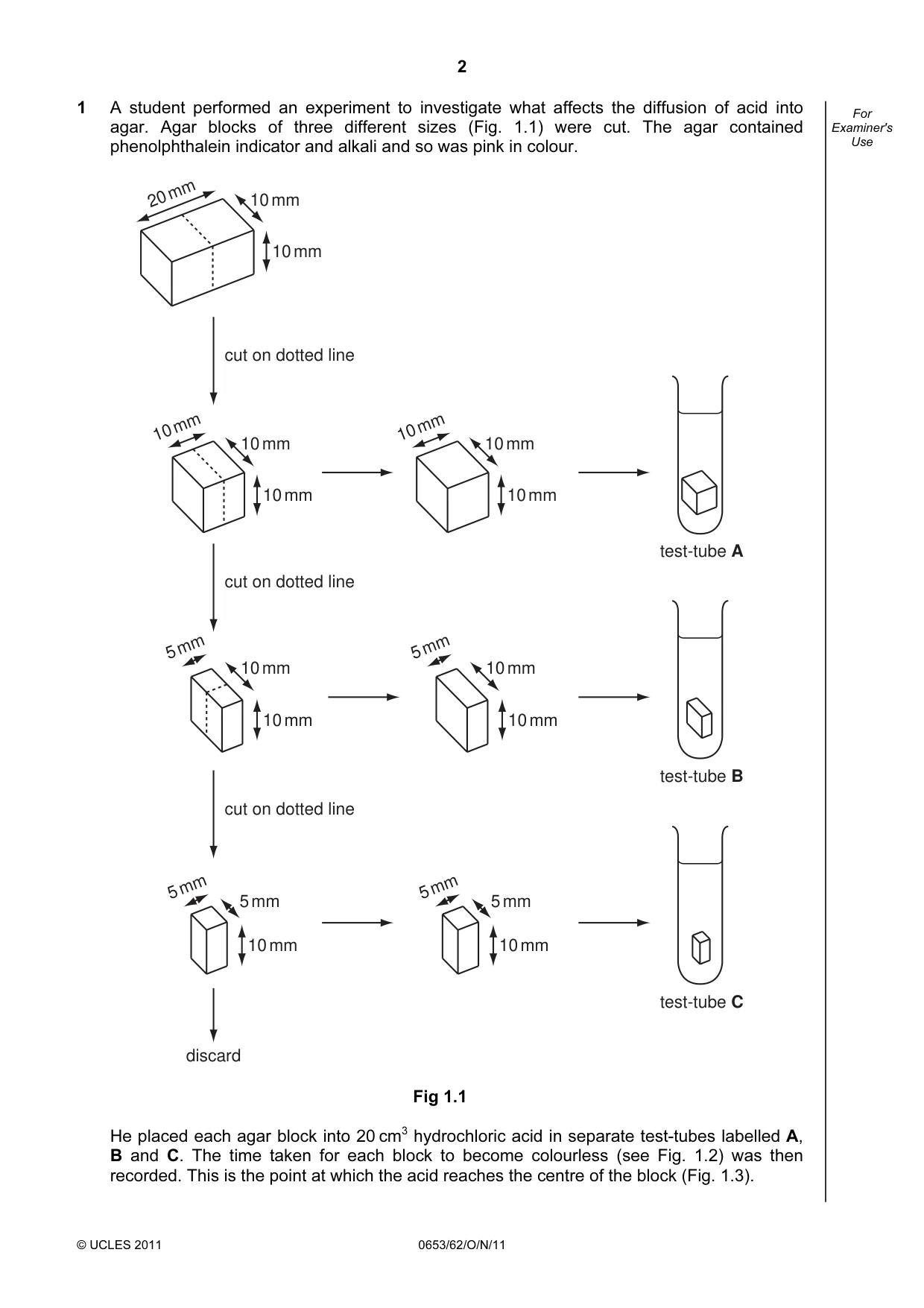Cambridge IGCSE Science - Combined 0653 2011 Oct/Nov Paper 6 · Variant 2 question paper, page 2 of 20