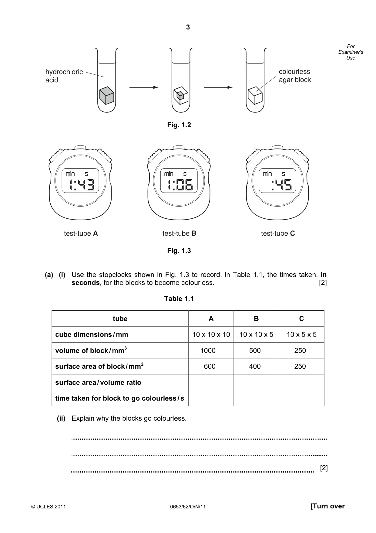 Cambridge IGCSE Science - Combined 0653 2011 Oct/Nov Paper 6 · Variant 2 question paper, page 3 of 20