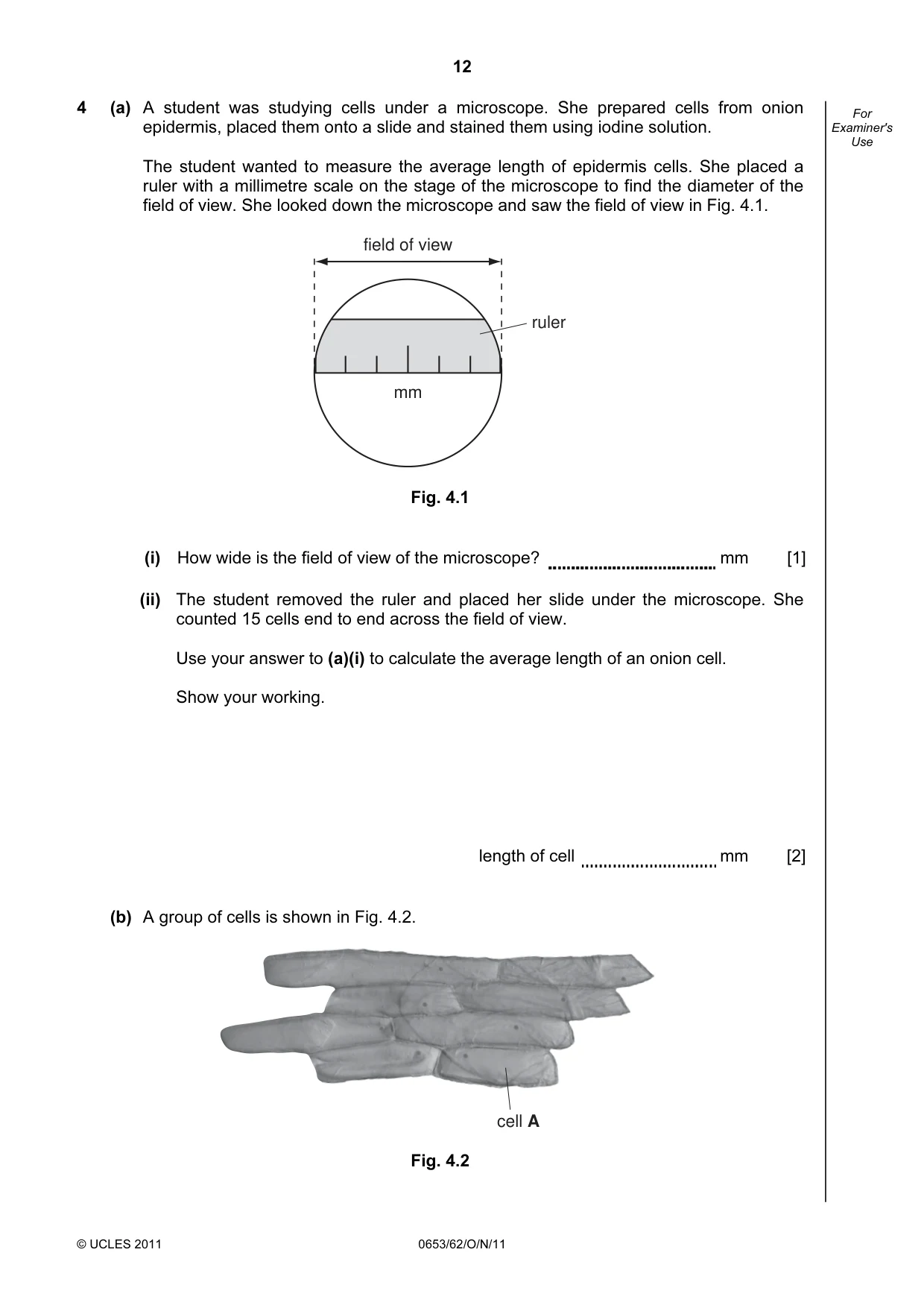 Cambridge IGCSE Science - Combined 0653 2011 Oct/Nov Paper 6 · Variant 2 question paper, page 12 of 20