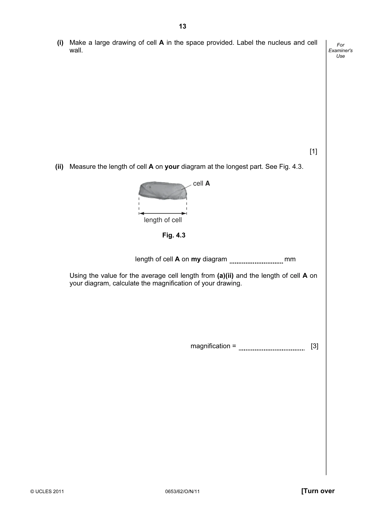 Cambridge IGCSE Science - Combined 0653 2011 Oct/Nov Paper 6 · Variant 2 question paper, page 13 of 20
