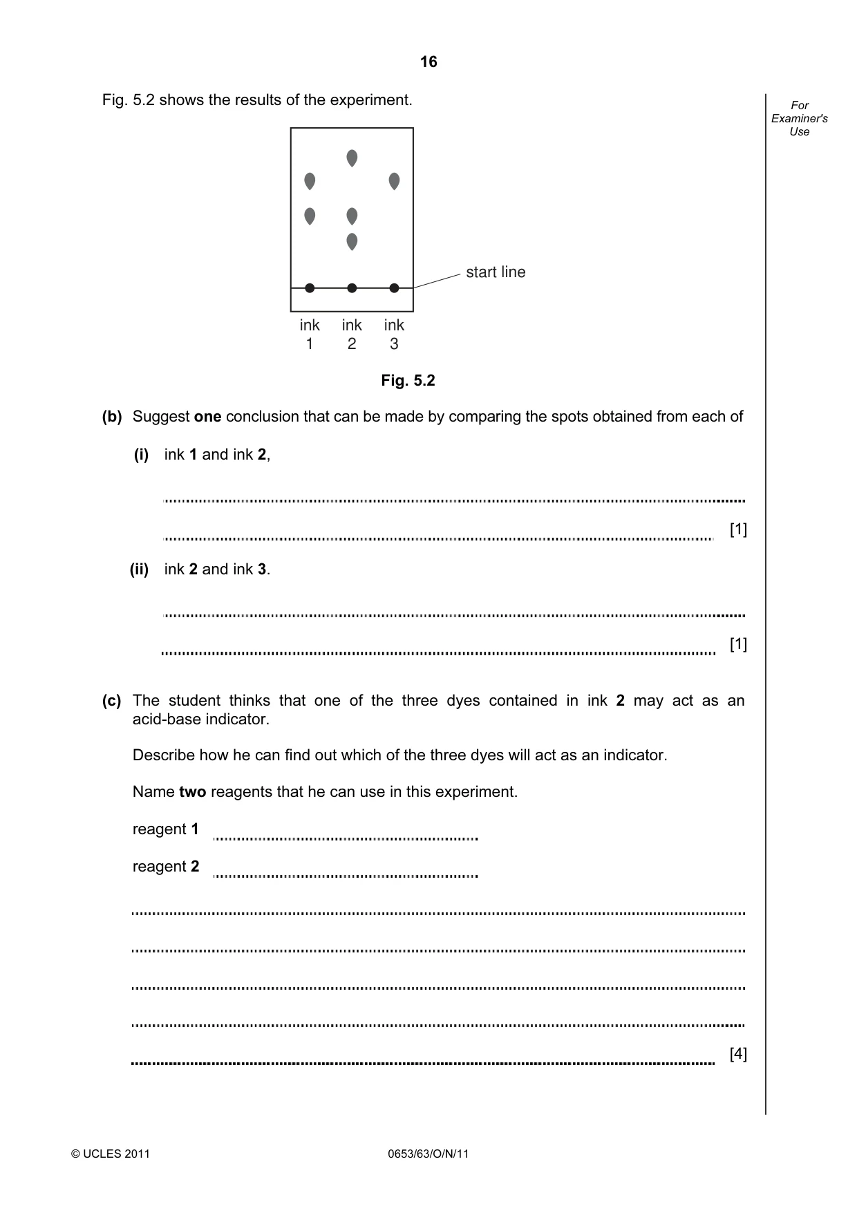 Cambridge IGCSE Science - Combined 0653 2011 Oct/Nov Paper 6 · Variant 3 question paper, page 16 of 20
