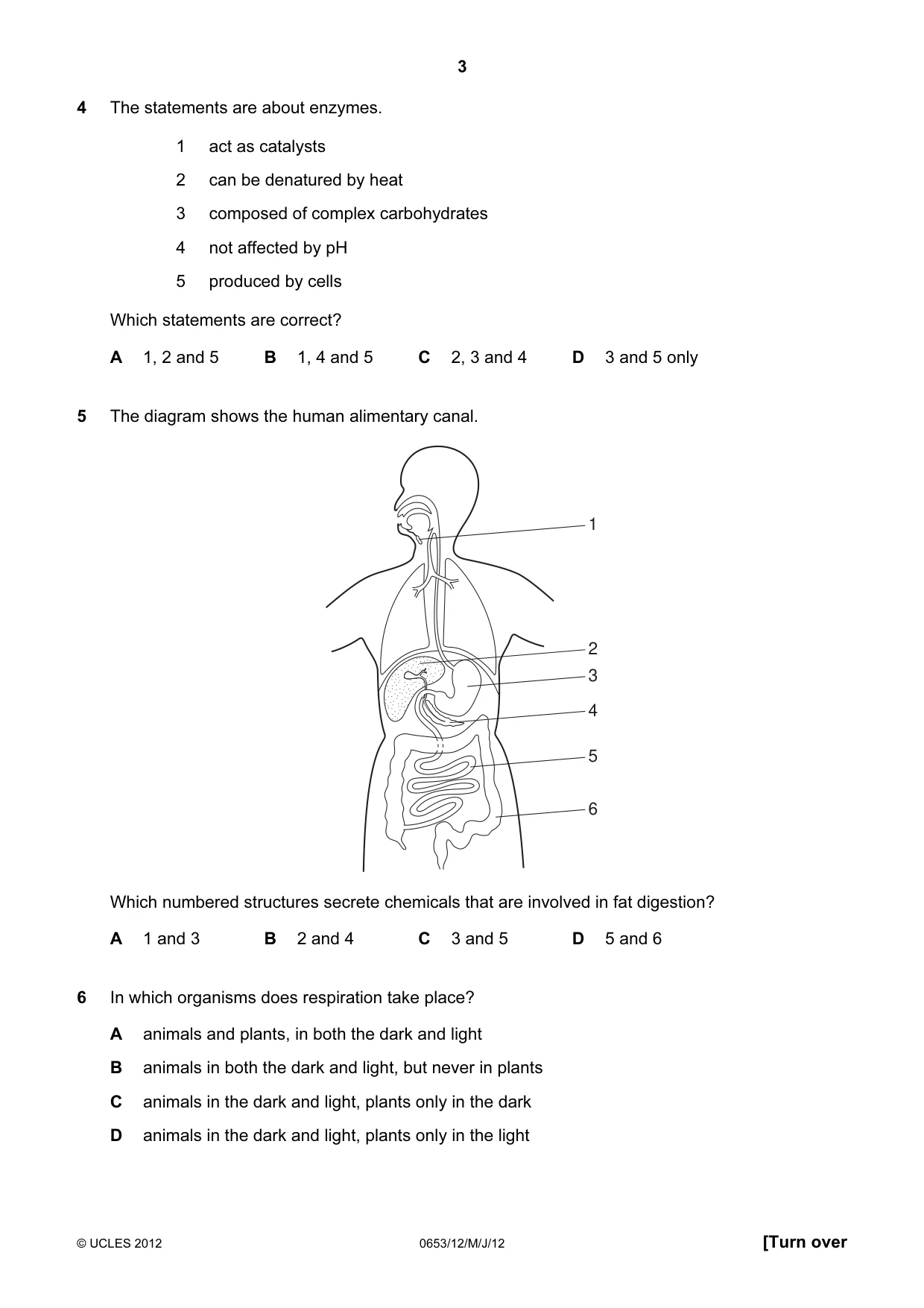 Cambridge IGCSE Science - Combined 0653 2012 May/June Paper 1 · Variant 2 question paper, page 3 of 20