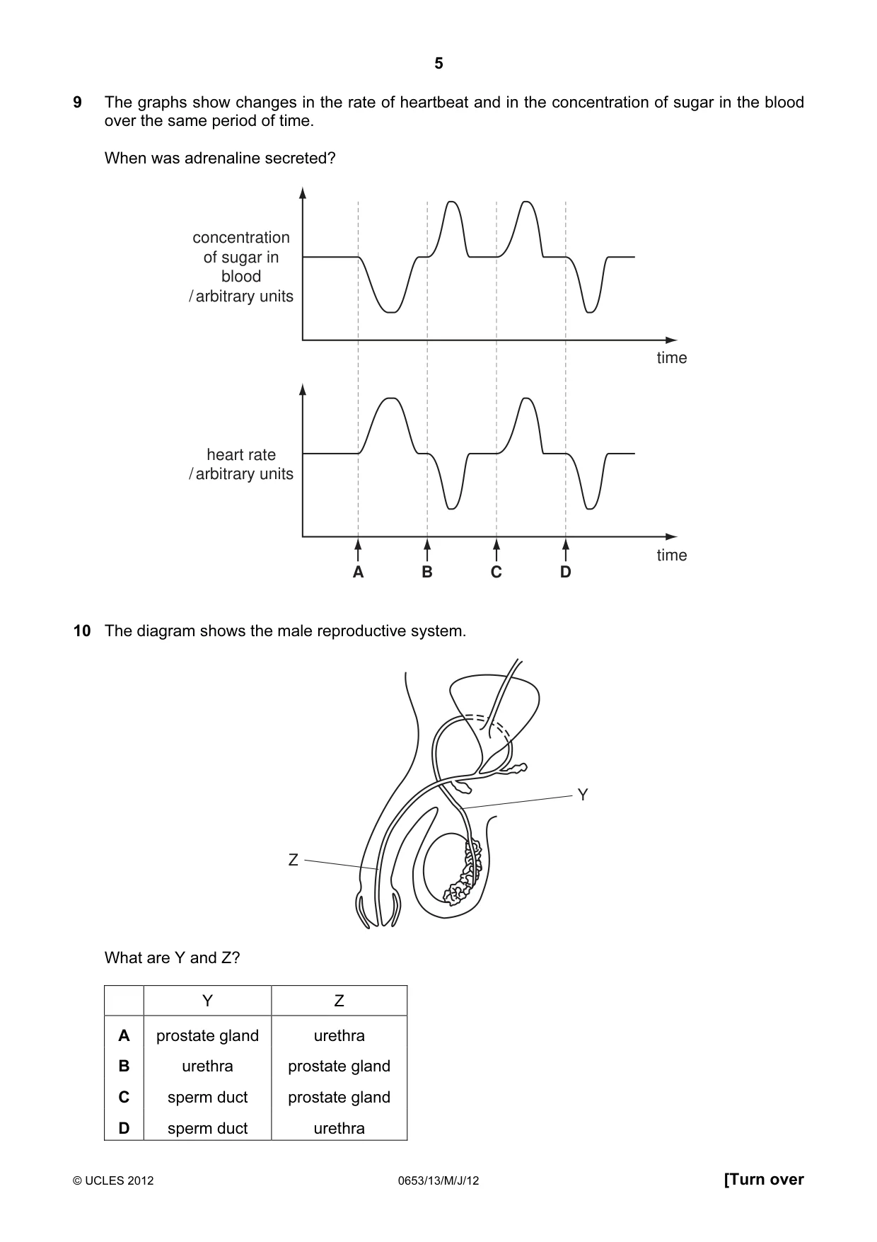 Cambridge IGCSE Science - Combined 0653 2012 May/June Paper 1 · Variant 3 question paper, page 5 of 20