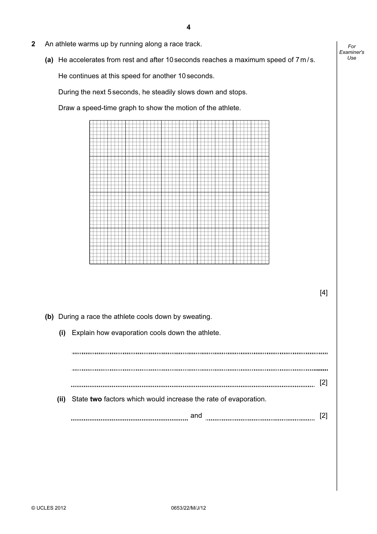 Cambridge IGCSE Science - Combined 0653 2012 May/June Paper 2 · Variant 2 question paper, page 4 of 20