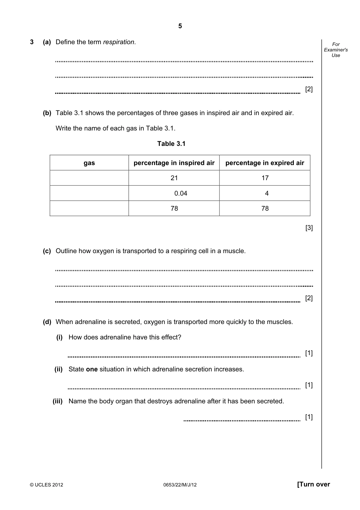 Cambridge IGCSE Science - Combined 0653 2012 May/June Paper 2 · Variant 2 question paper, page 5 of 20