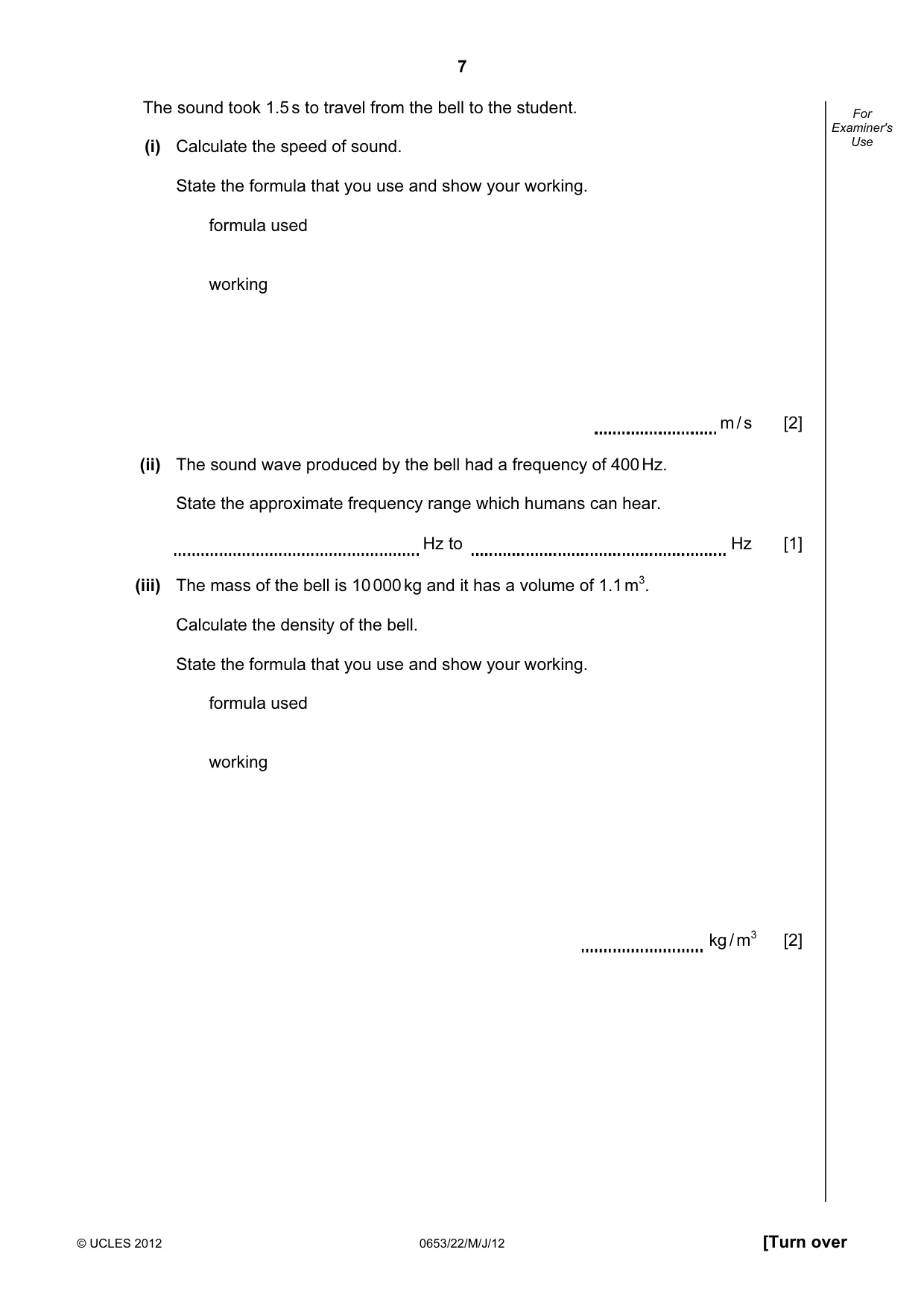 Cambridge IGCSE Science - Combined 0653 2012 May/June Paper 2 · Variant 2 question paper, page 7 of 20