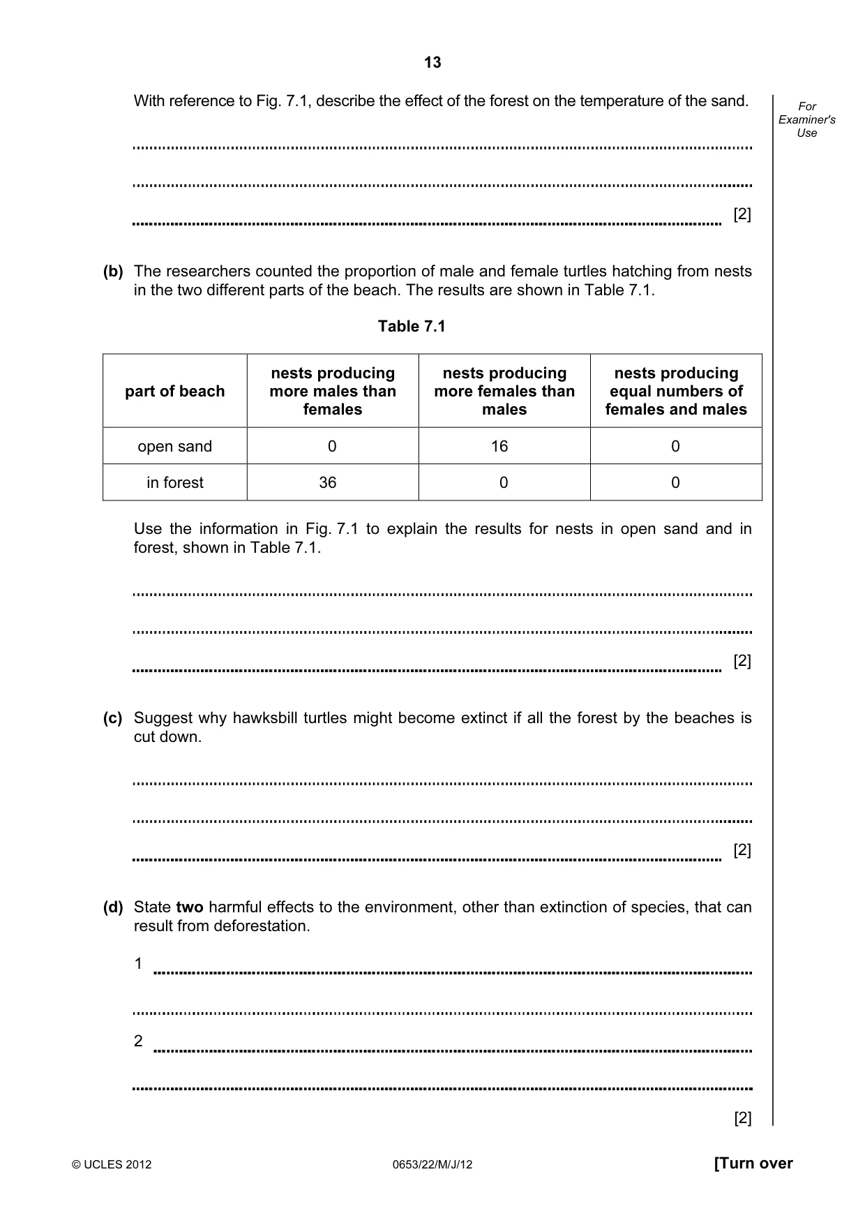 Cambridge IGCSE Science - Combined 0653 2012 May/June Paper 2 · Variant 2 question paper, page 13 of 20