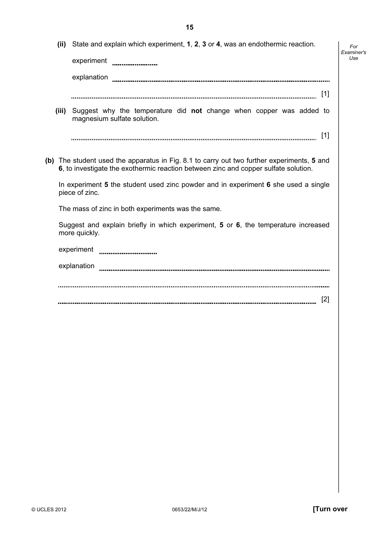 Cambridge IGCSE Science - Combined 0653 2012 May/June Paper 2 · Variant 2 question paper, page 15 of 20