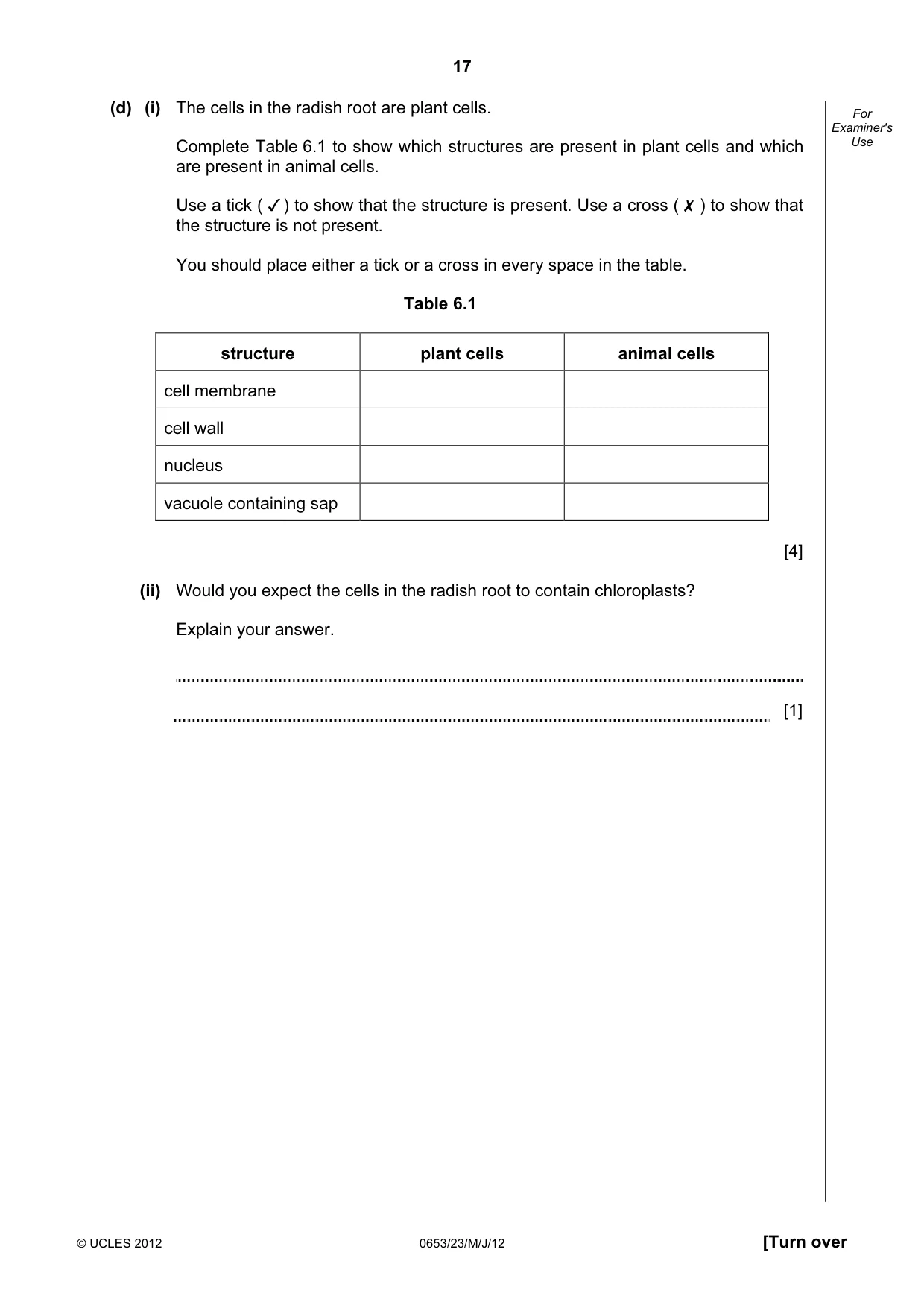 Cambridge IGCSE Science - Combined 0653 2012 May/June Paper 2 · Variant 3 question paper, page 17 of 24