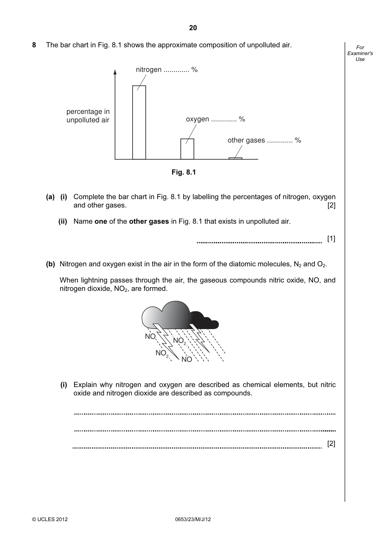 Cambridge IGCSE Science - Combined 0653 2012 May/June Paper 2 · Variant 3 question paper, page 20 of 24