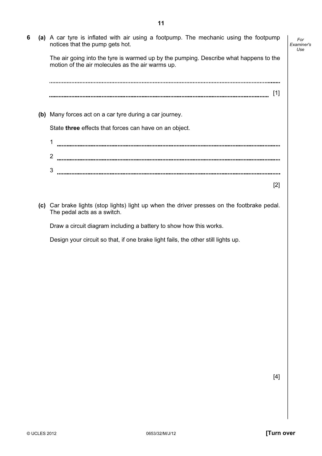 Cambridge IGCSE Science - Combined 0653 2012 May/June Paper 3 · Variant 2 question paper, page 11 of 20