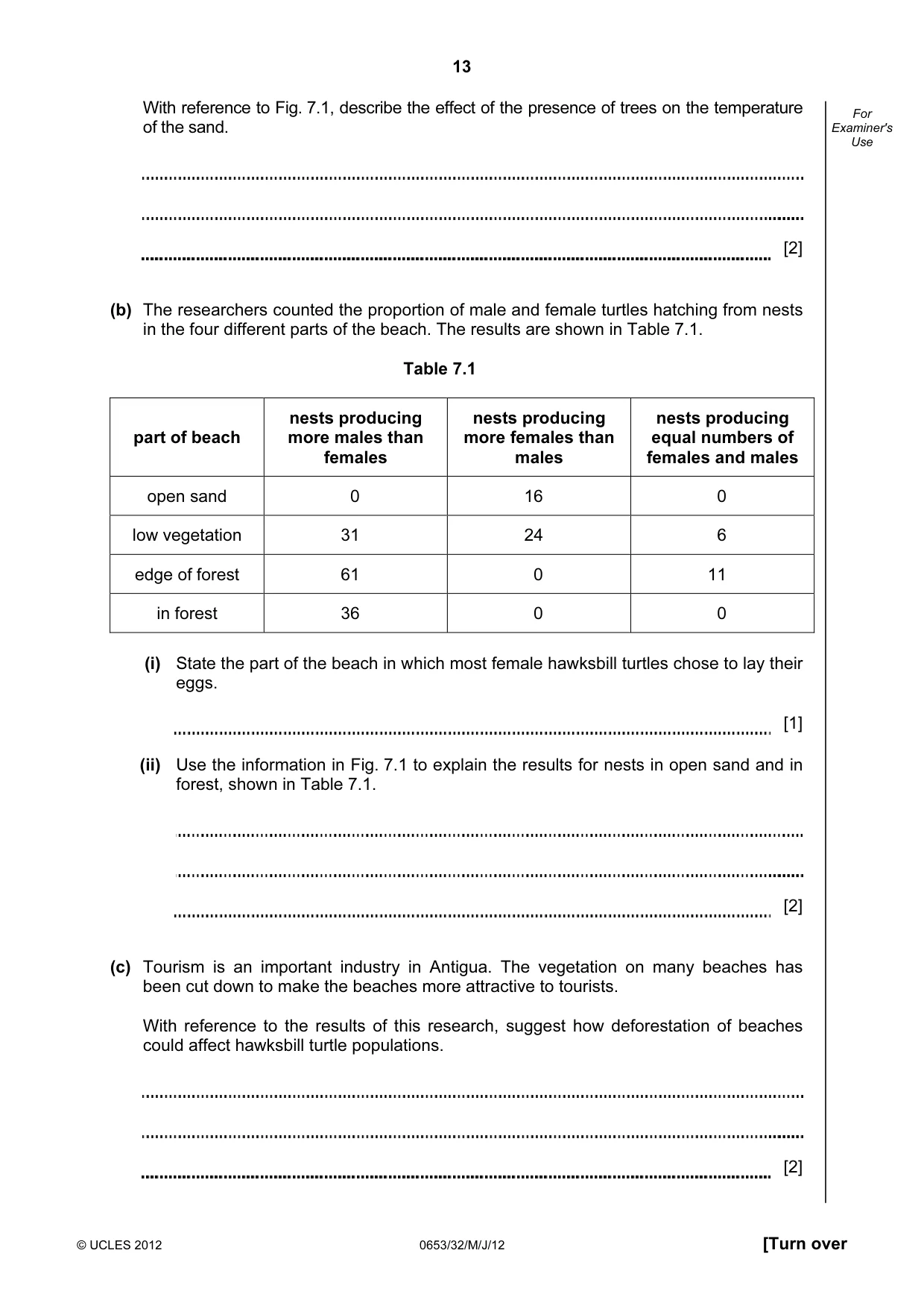 Cambridge IGCSE Science - Combined 0653 2012 May/June Paper 3 · Variant 2 question paper, page 13 of 20
