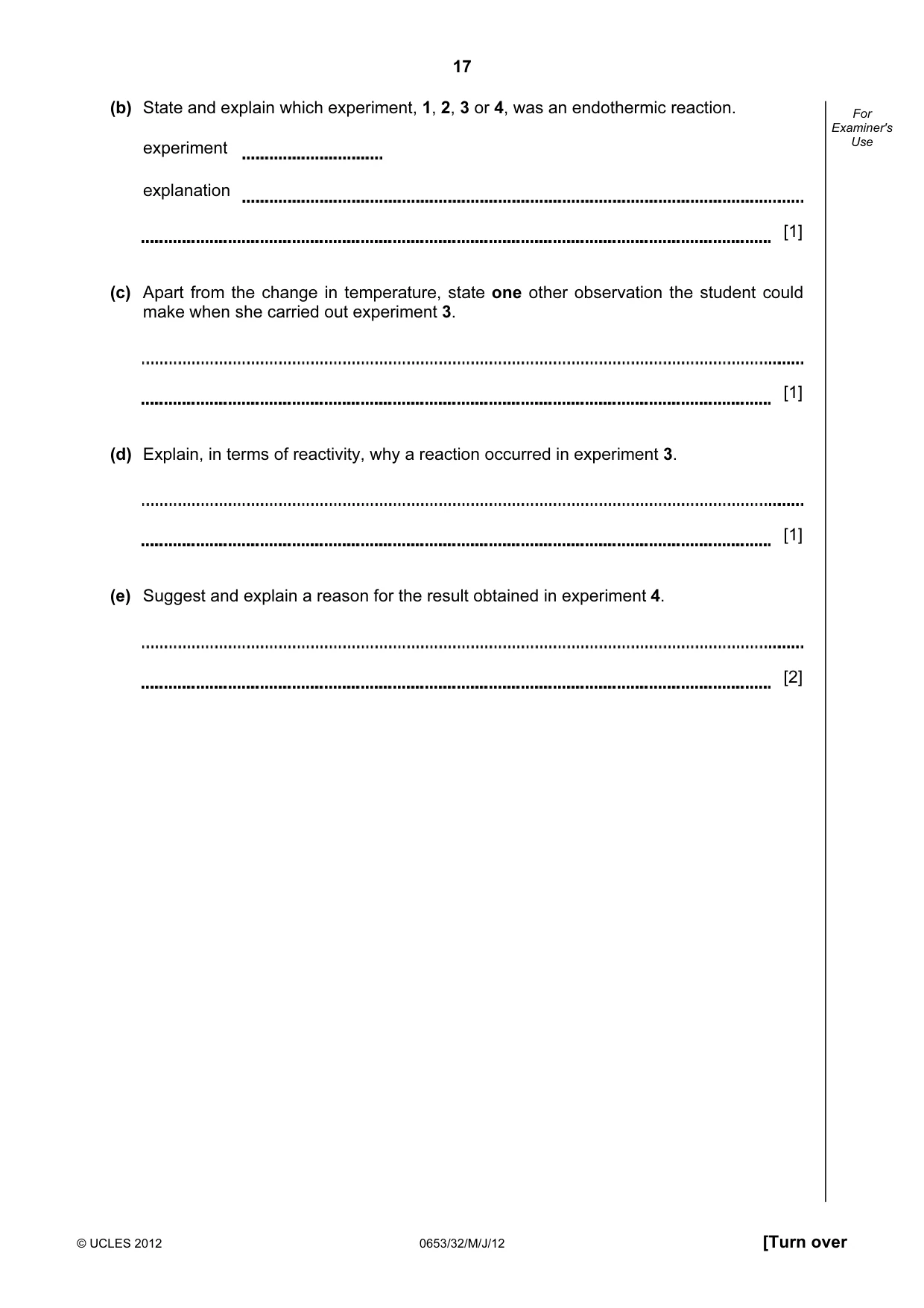 Cambridge IGCSE Science - Combined 0653 2012 May/June Paper 3 · Variant 2 question paper, page 17 of 20