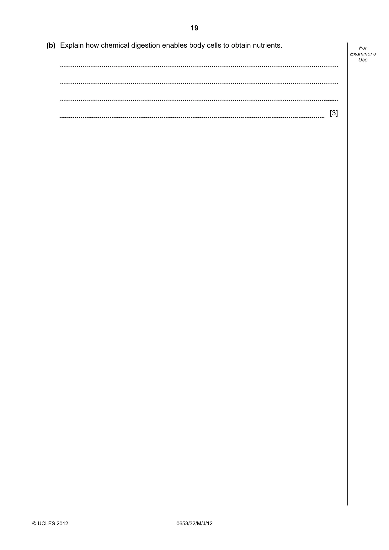 Cambridge IGCSE Science - Combined 0653 2012 May/June Paper 3 · Variant 2 question paper, page 19 of 20