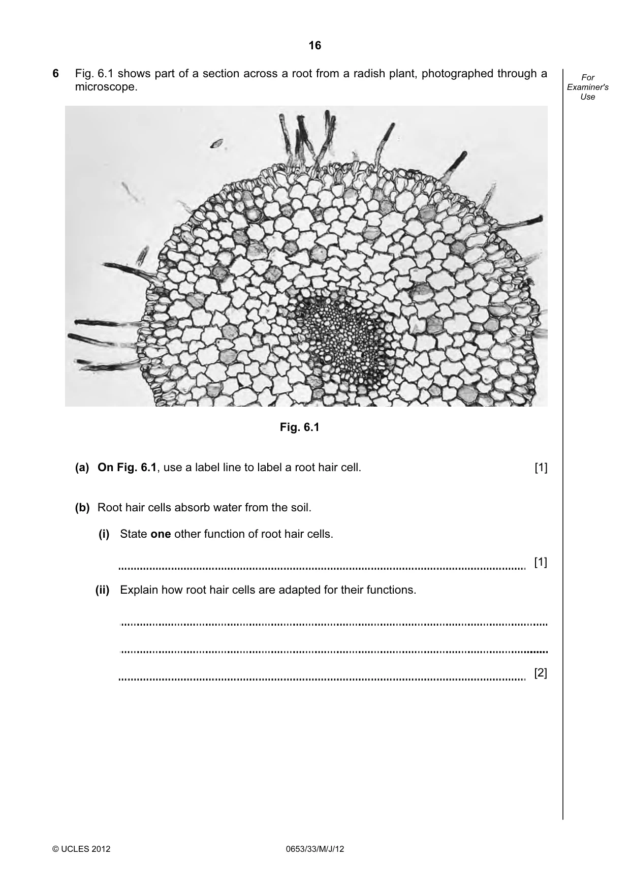 Cambridge IGCSE Science - Combined 0653 2012 May/June Paper 3 · Variant 3 question paper, page 16 of 24