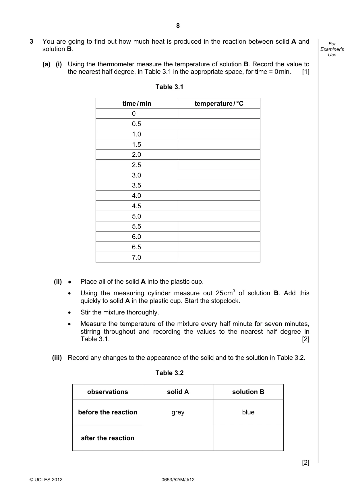 Cambridge IGCSE Science - Combined 0653 2012 May/June Paper 5 · Variant 2 question paper, page 8 of 12