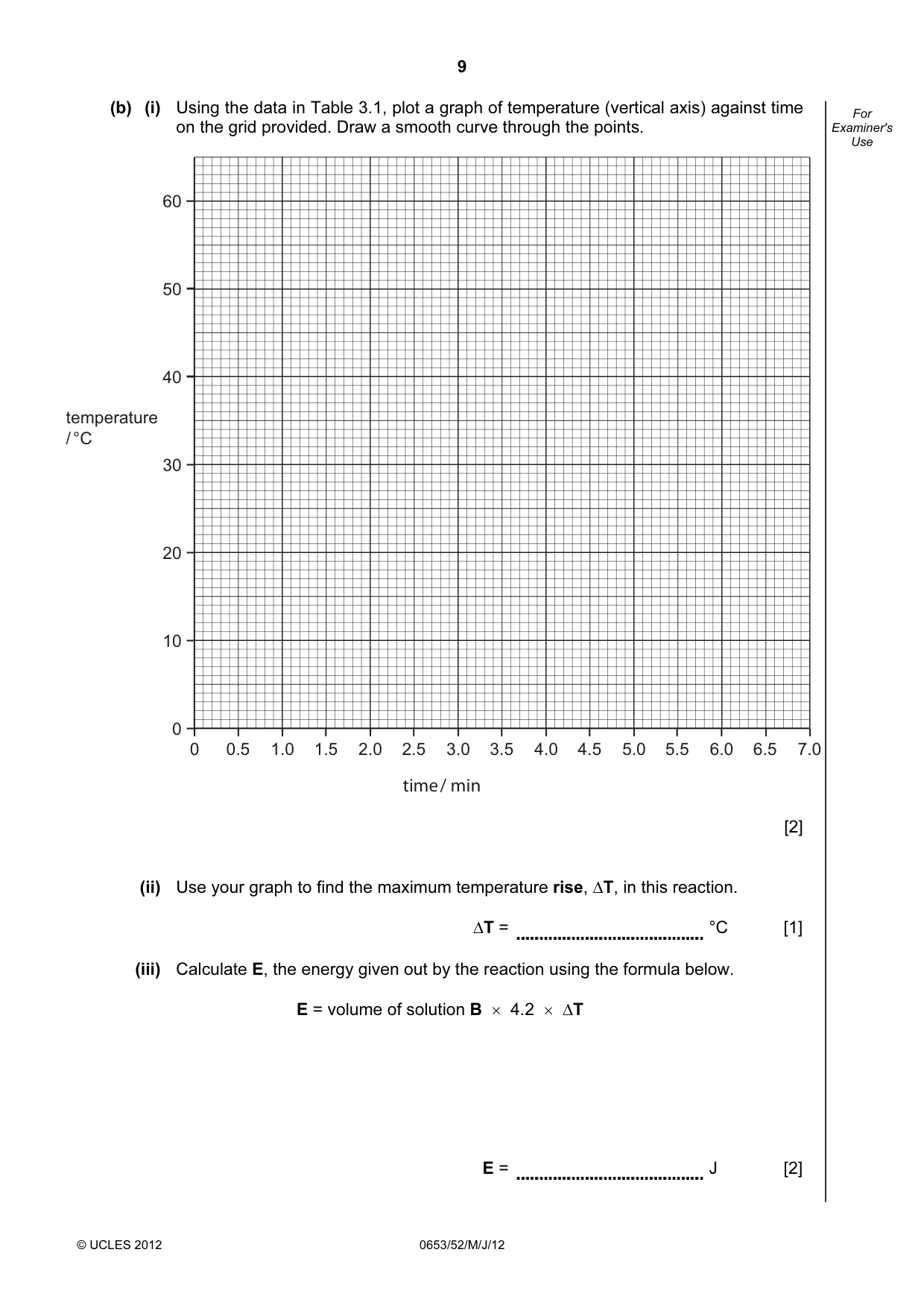 Cambridge IGCSE Science - Combined 0653 2012 May/June Paper 5 · Variant 2 question paper, page 9 of 12