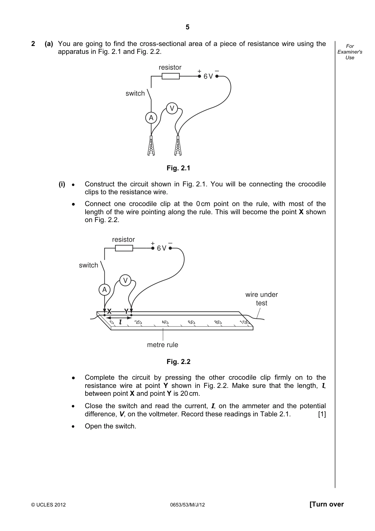 Cambridge IGCSE Science - Combined 0653 2012 May/June Paper 5 · Variant 3 question paper, page 5 of 12