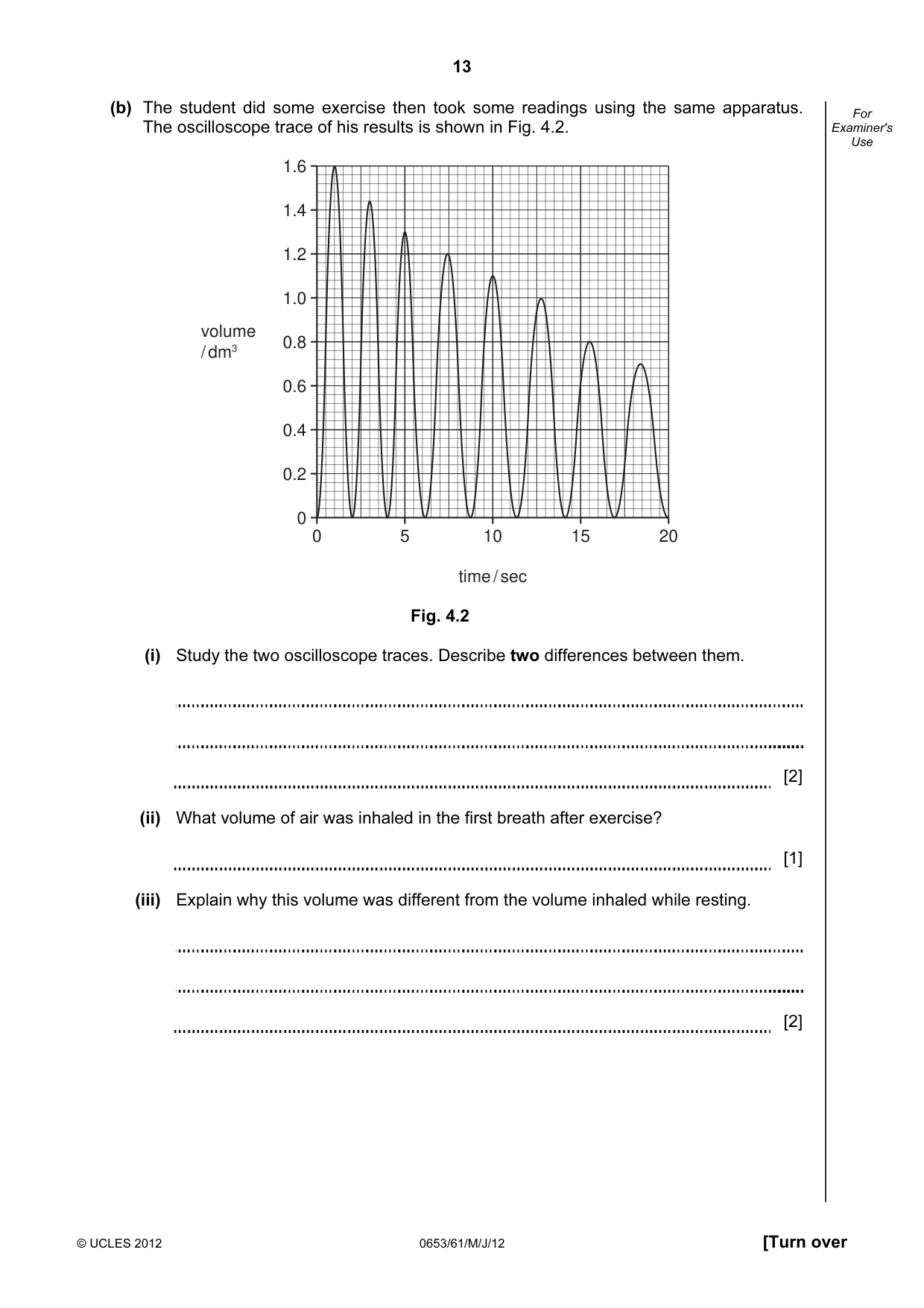 Cambridge IGCSE Science - Combined 0653 2012 May/June Paper 6 · Variant 1 question paper, page 13 of 24