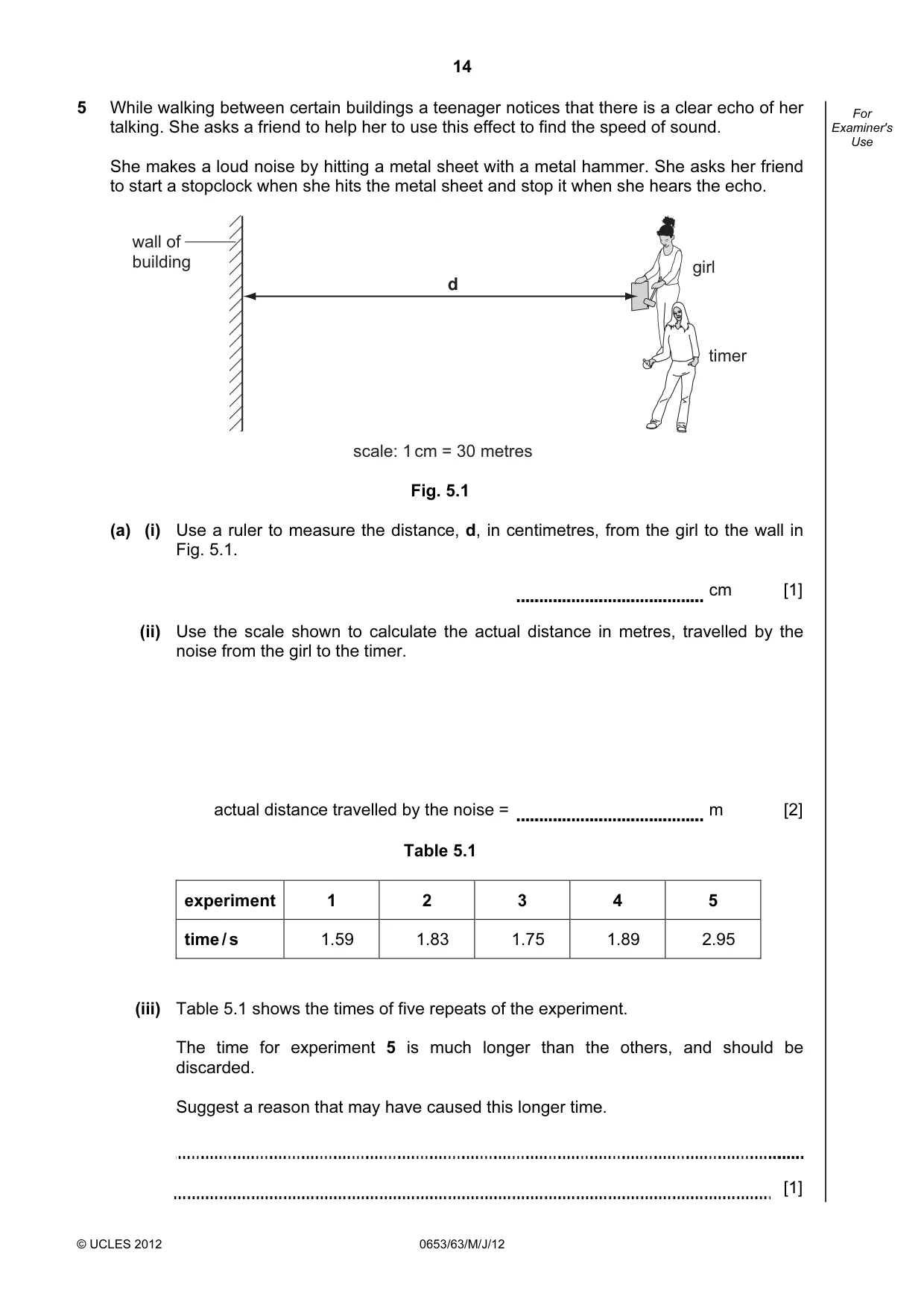 Cambridge IGCSE Science - Combined 0653 2012 May/June Paper 6 · Variant 3 question paper, page 14 of 20