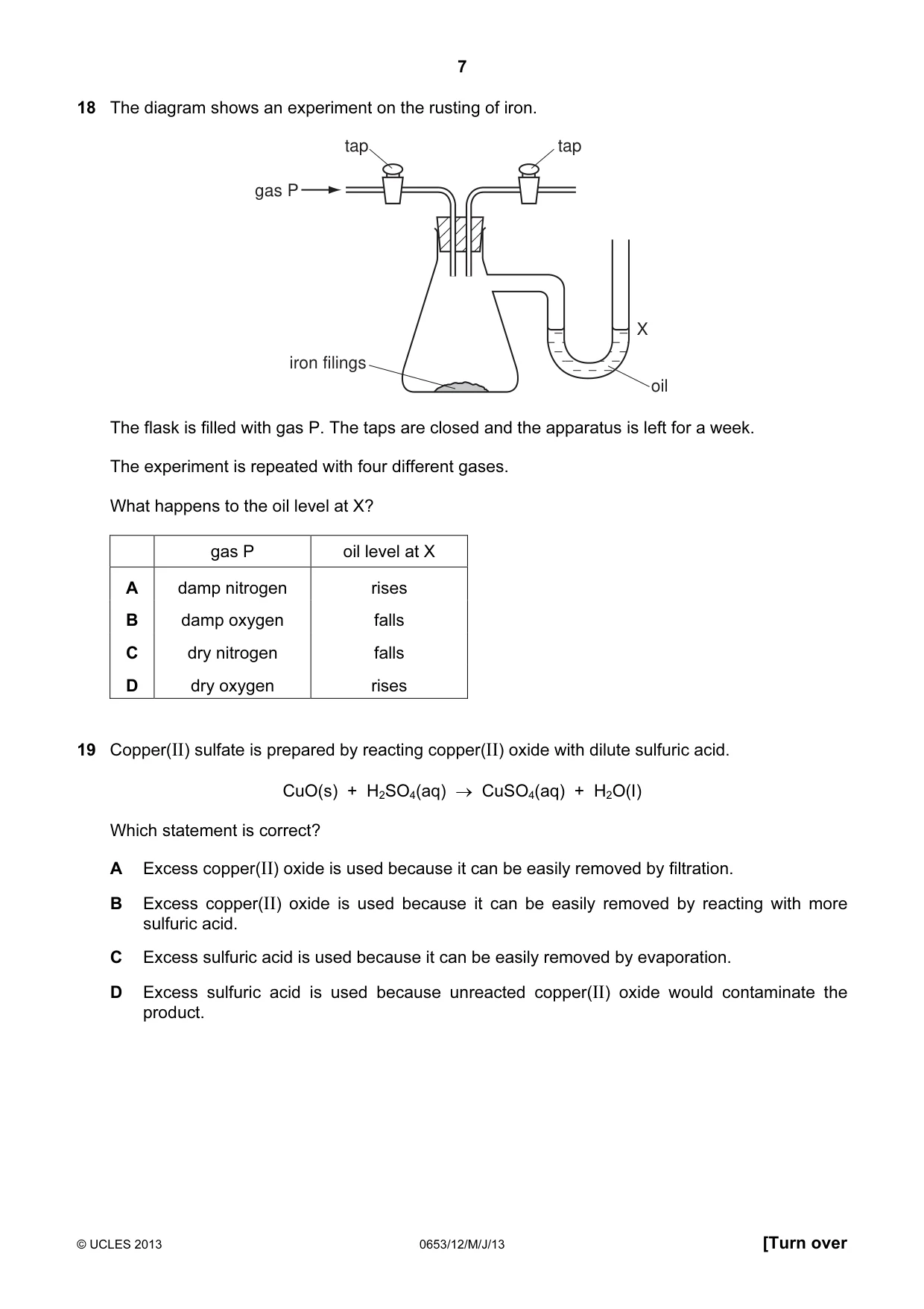 Cambridge IGCSE Science - Combined 0653 2013 May/June Paper 1 · Variant 2 question paper, page 7 of 16