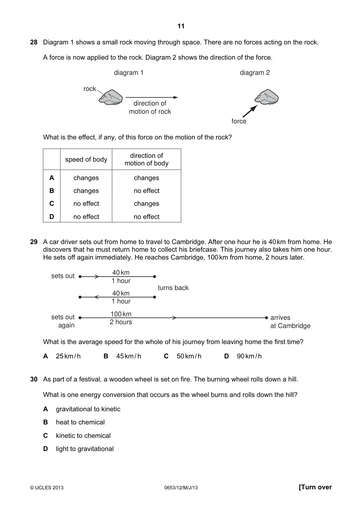Cambridge IGCSE Science - Combined 0653 2013 May/June Paper 1 · Variant 2 question paper, page 11 of 16