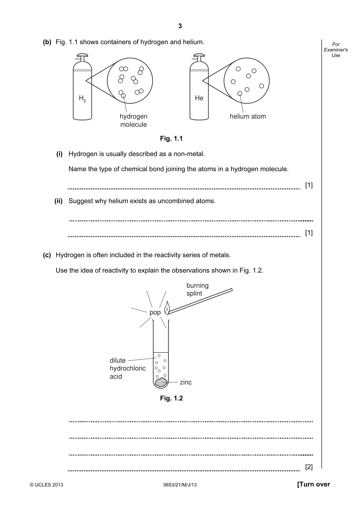 Cambridge IGCSE Science - Combined 0653 2013 May/June Paper 2 · Variant 1 question paper, page 3 of 24