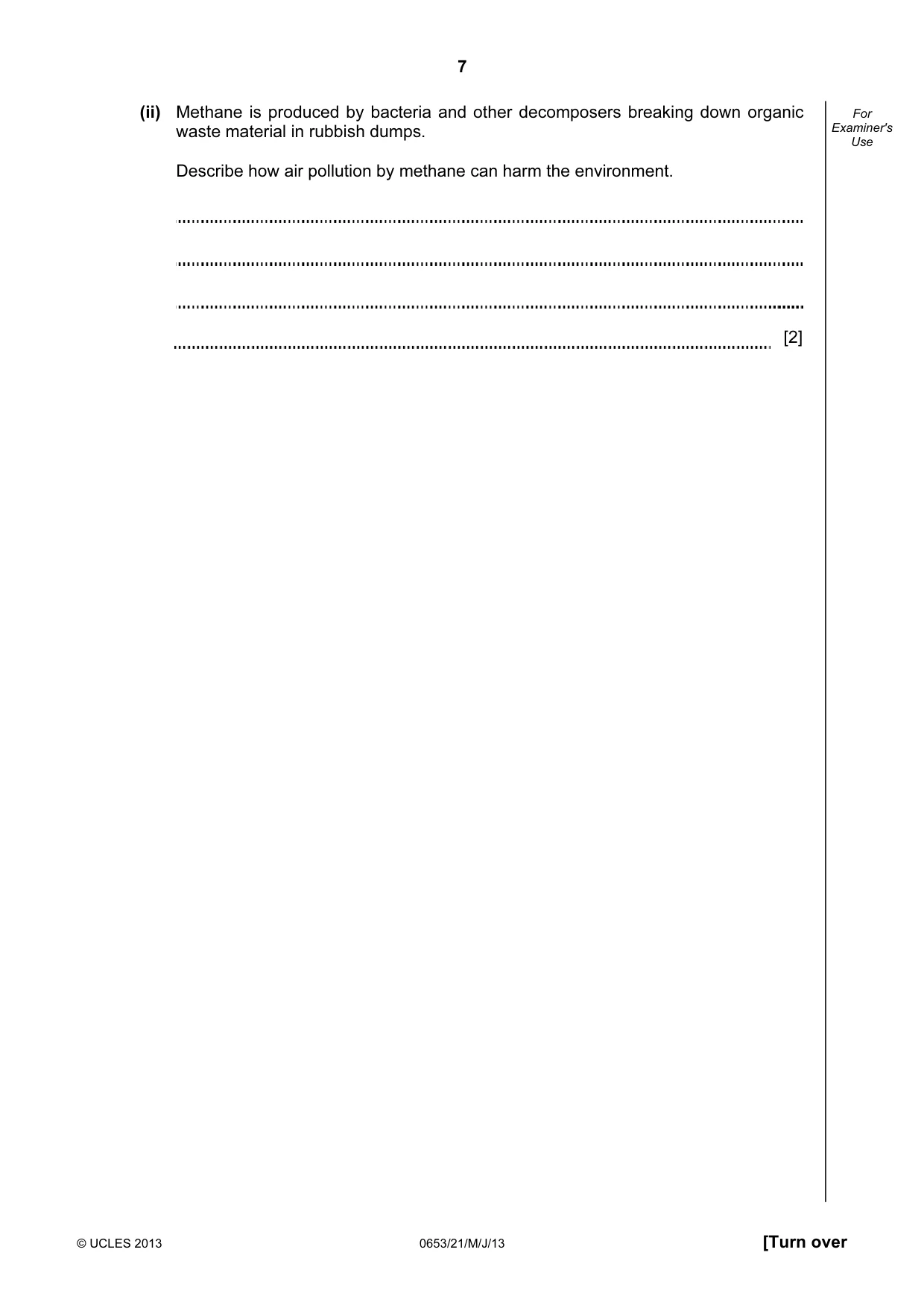 Cambridge IGCSE Science - Combined 0653 2013 May/June Paper 2 · Variant 1 question paper, page 7 of 24