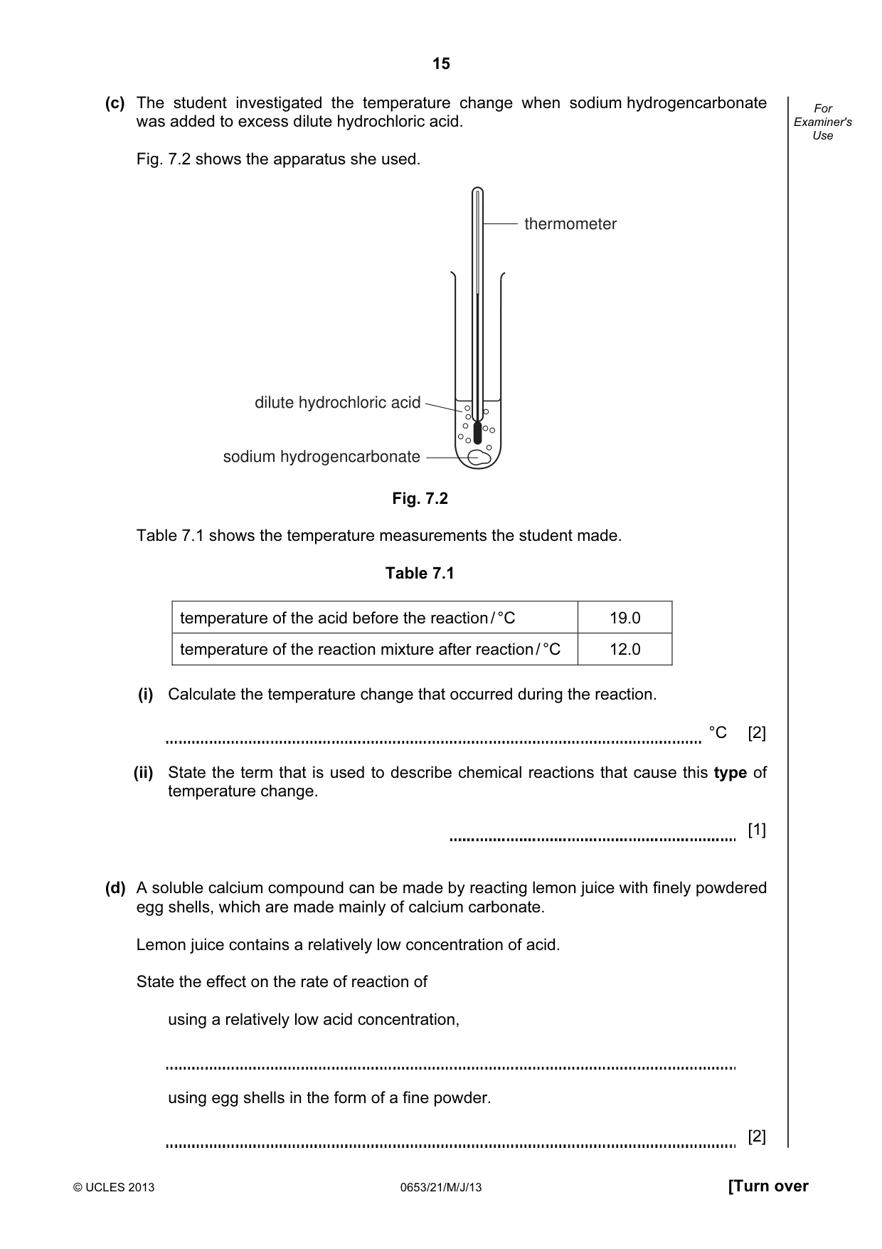 Cambridge IGCSE Science - Combined 0653 2013 May/June Paper 2 · Variant 1 question paper, page 15 of 24