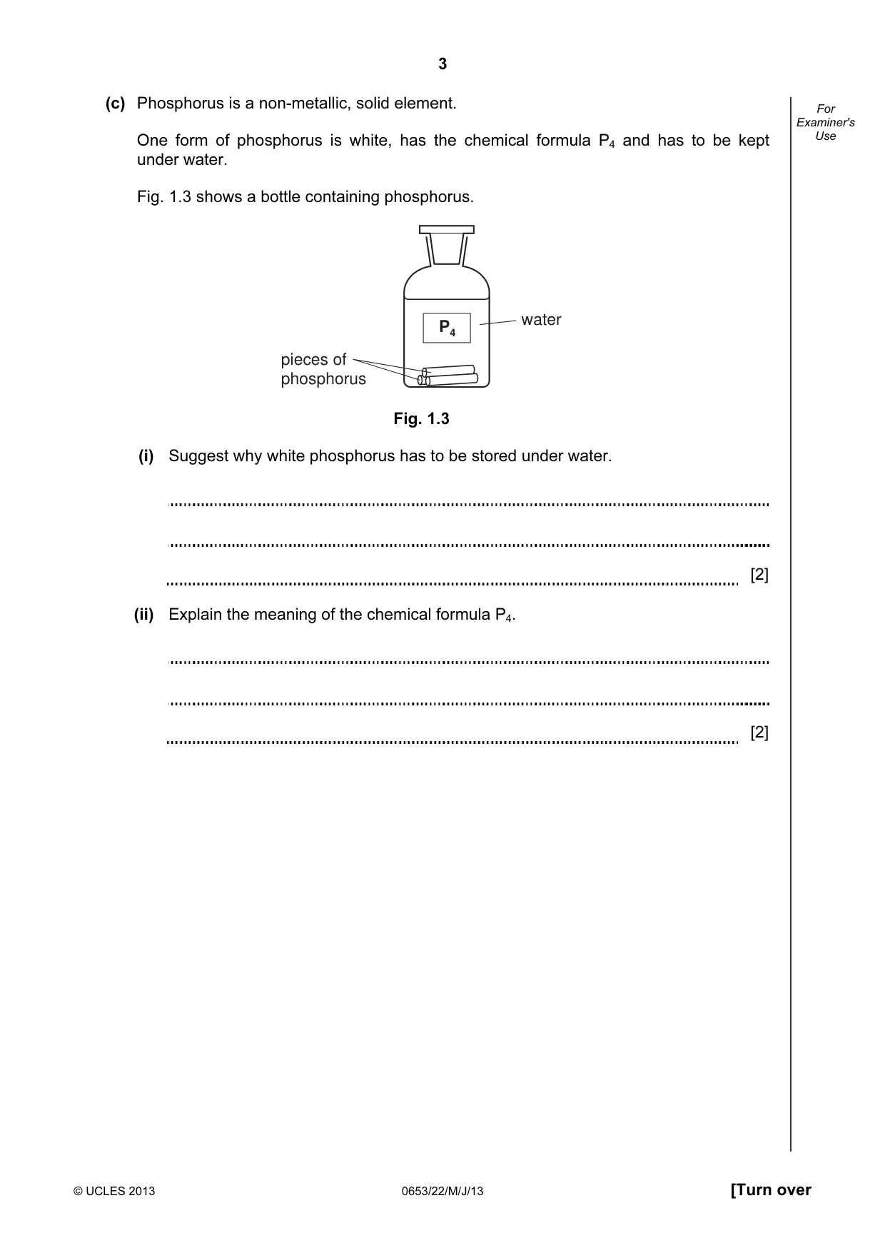 Cambridge IGCSE Science - Combined 0653 2013 May/June Paper 2 · Variant 2 question paper, page 3 of 20