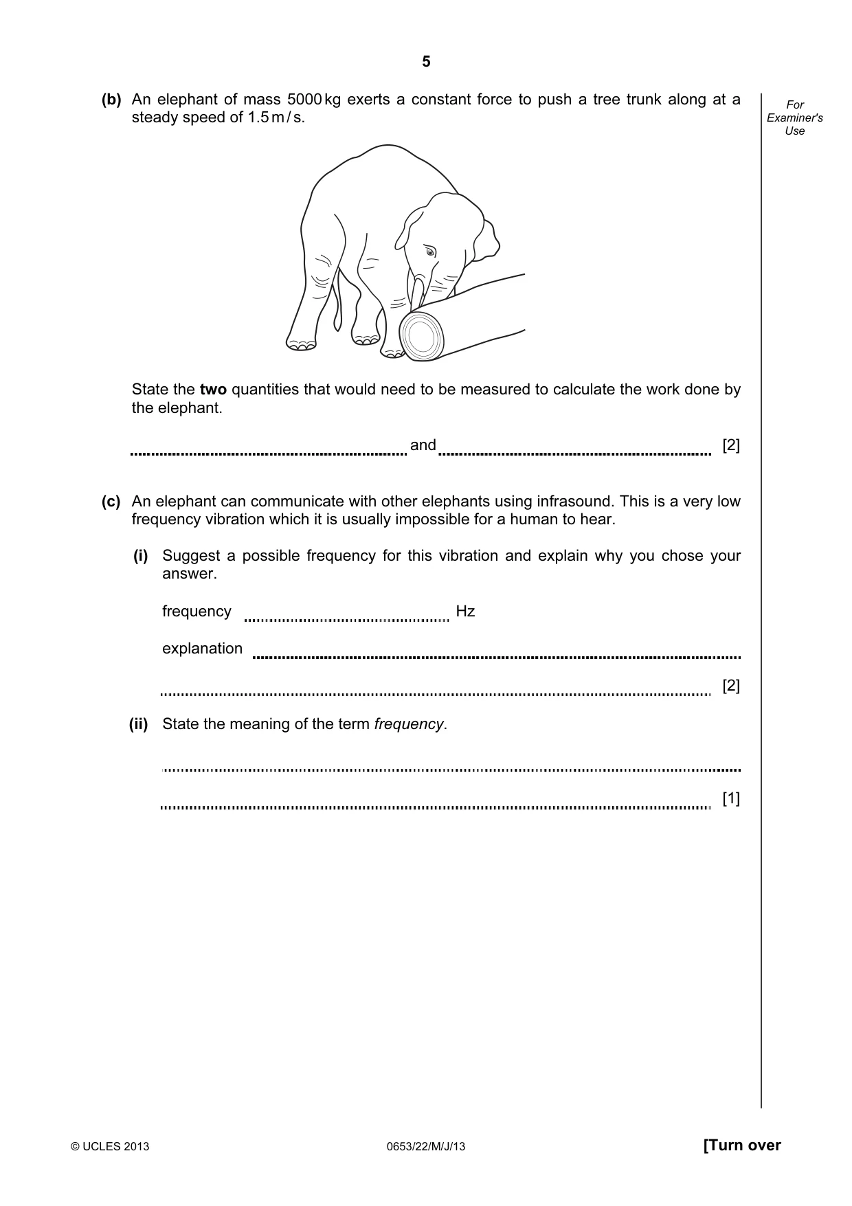 Cambridge IGCSE Science - Combined 0653 2013 May/June Paper 2 · Variant 2 question paper, page 5 of 20