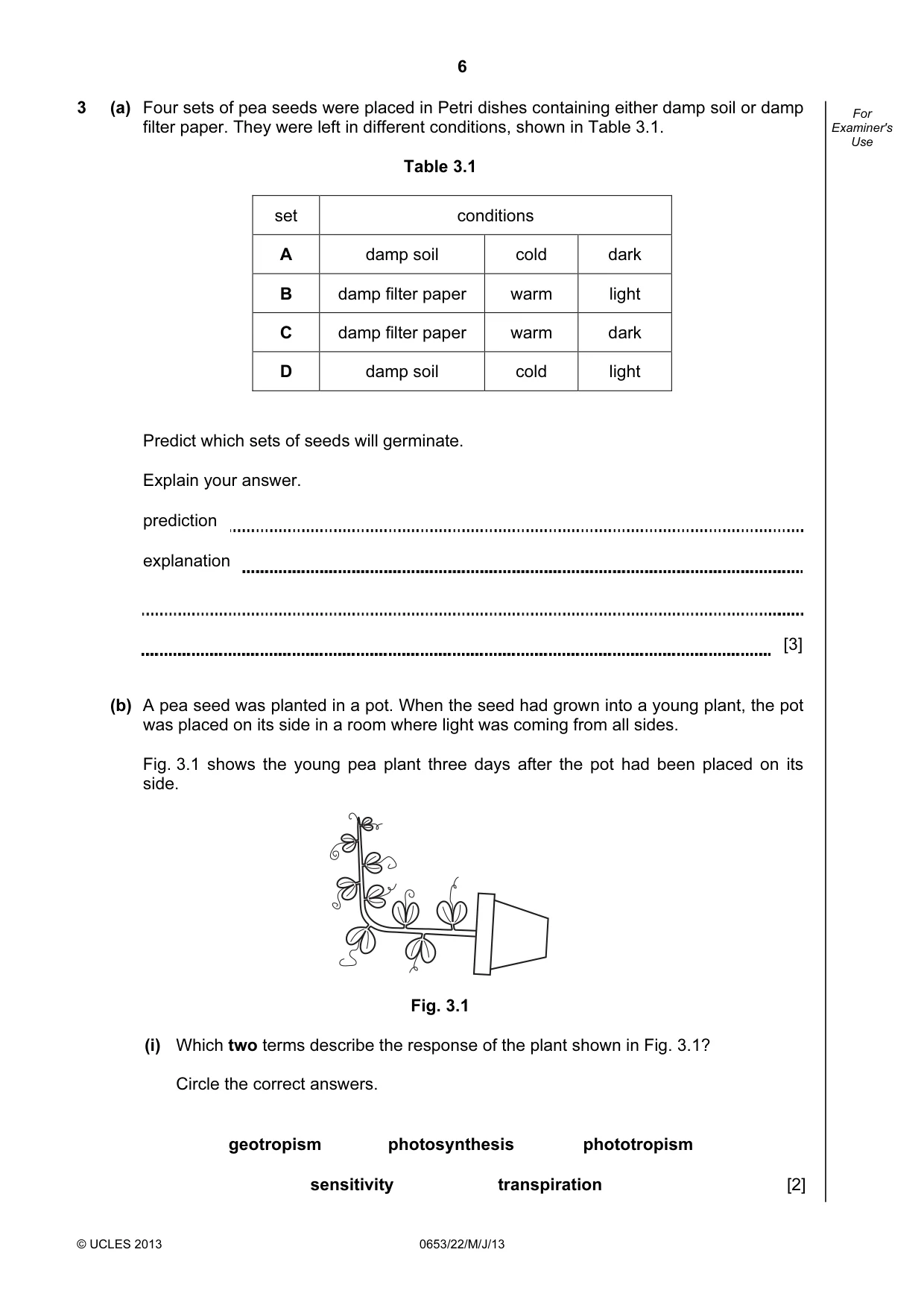 Cambridge IGCSE Science - Combined 0653 2013 May/June Paper 2 · Variant 2 question paper, page 6 of 20